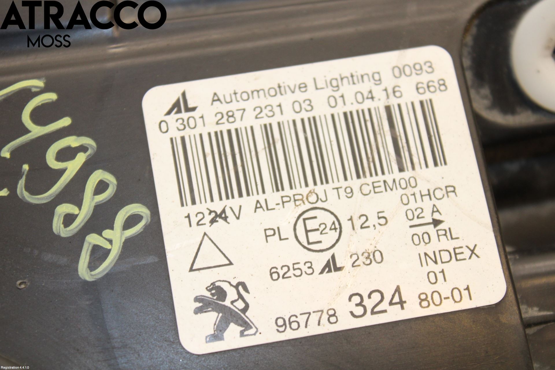 Peugeot 308 14-21 Frontlykt Venstre