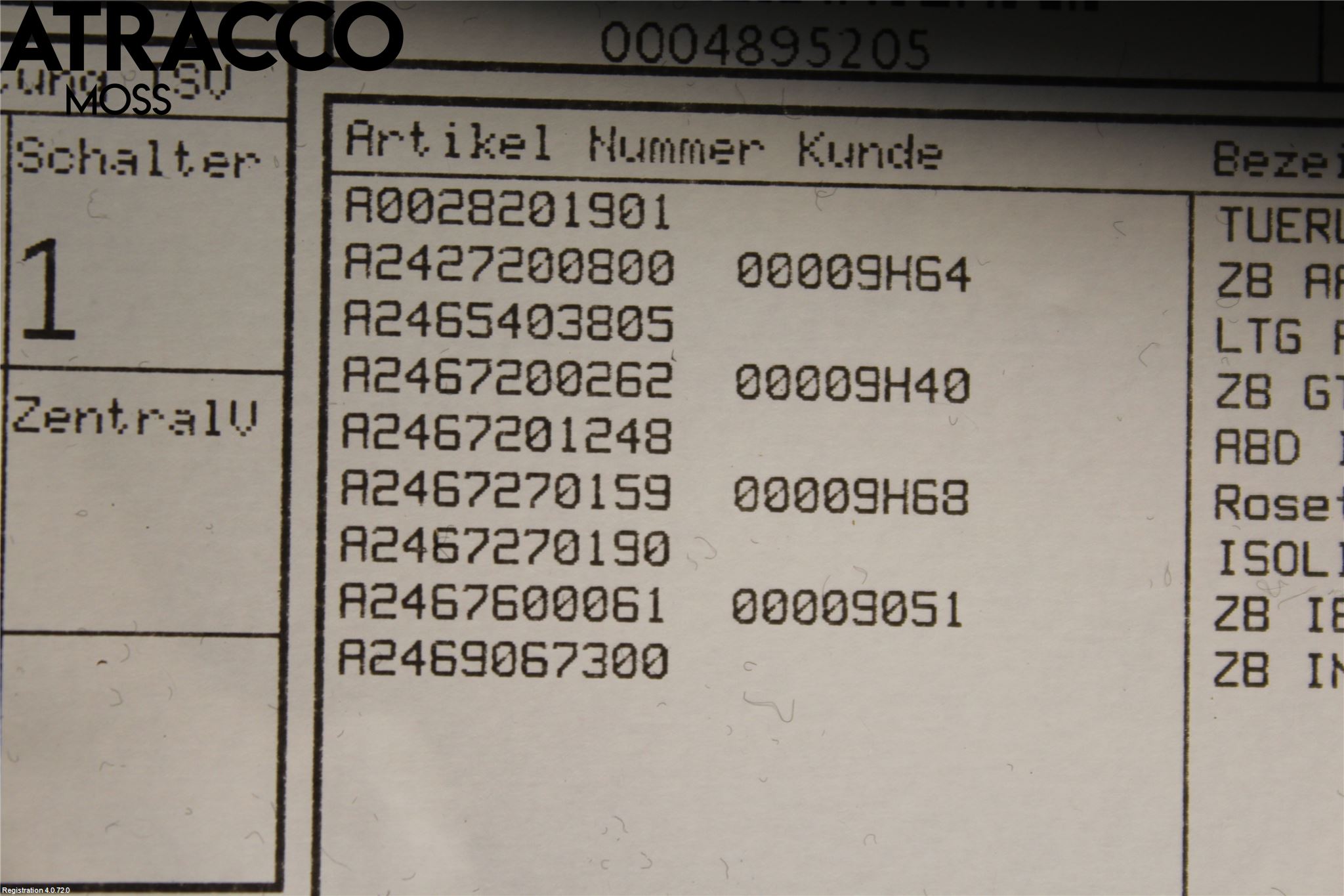 Mercedes-Benz MB B-KLASS (W246/W242) 12-19 Innr Dørtrekk Høyre