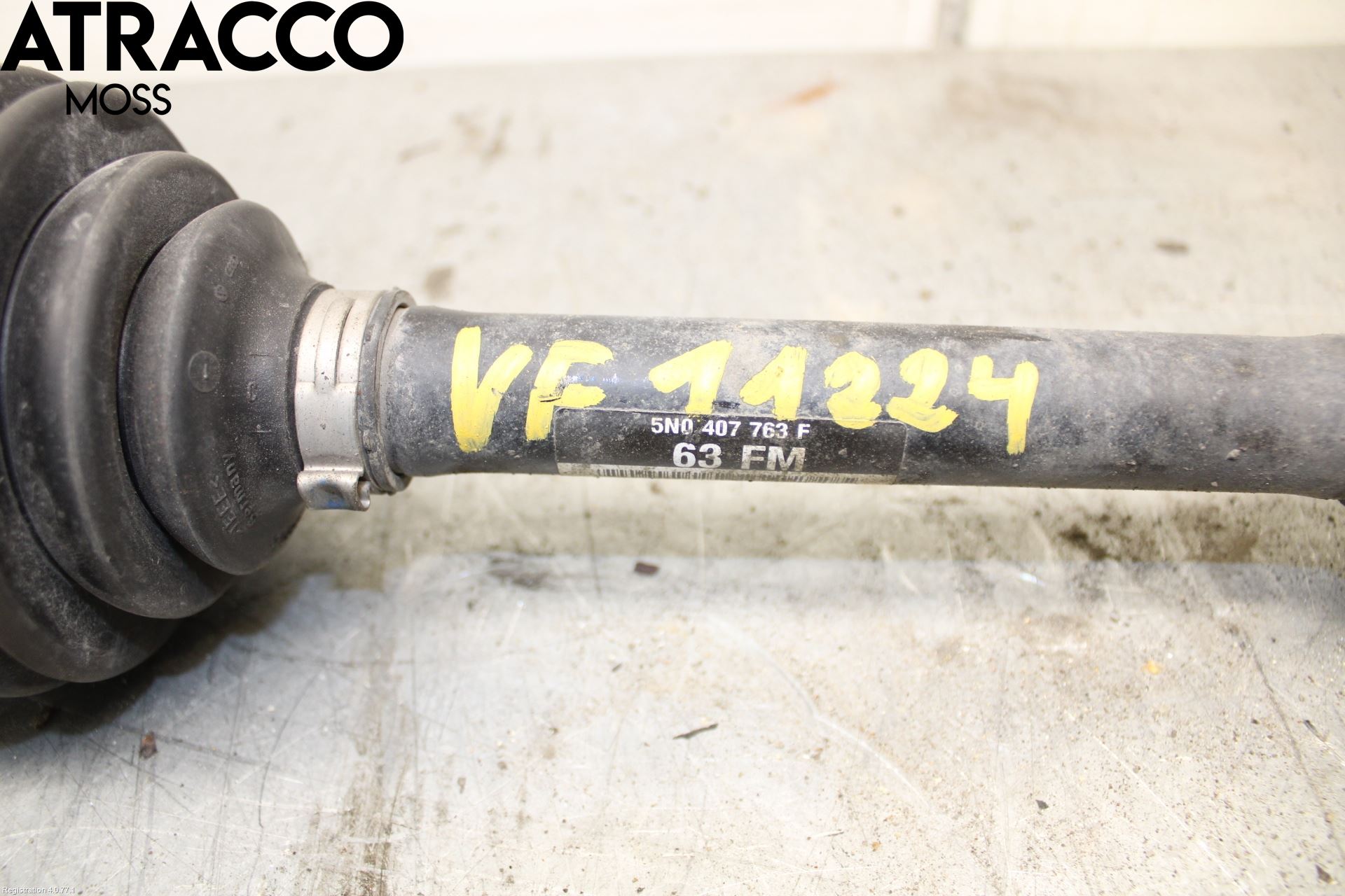 Audi A3/S3 05-13 Drivaksel Foran Kompl Venstre