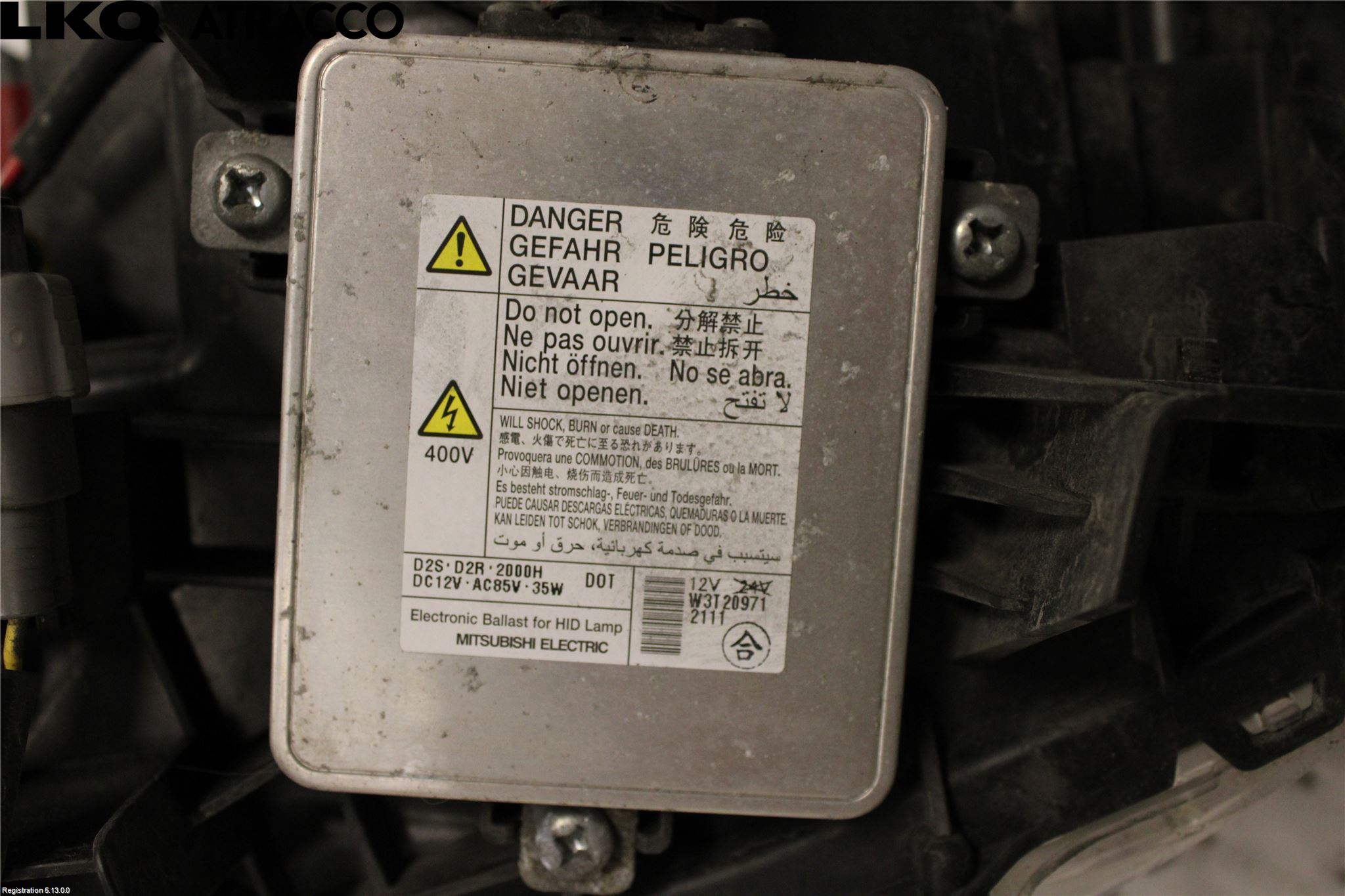 Citroen C4 GRAND PICASSO 07-13 Frontlykt Høyre