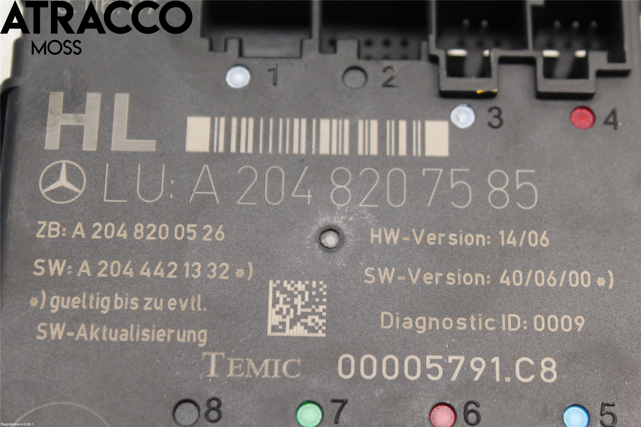 Mercedes-Benz MB C-KLASS (W204) 07-15 Styreenhet Dør