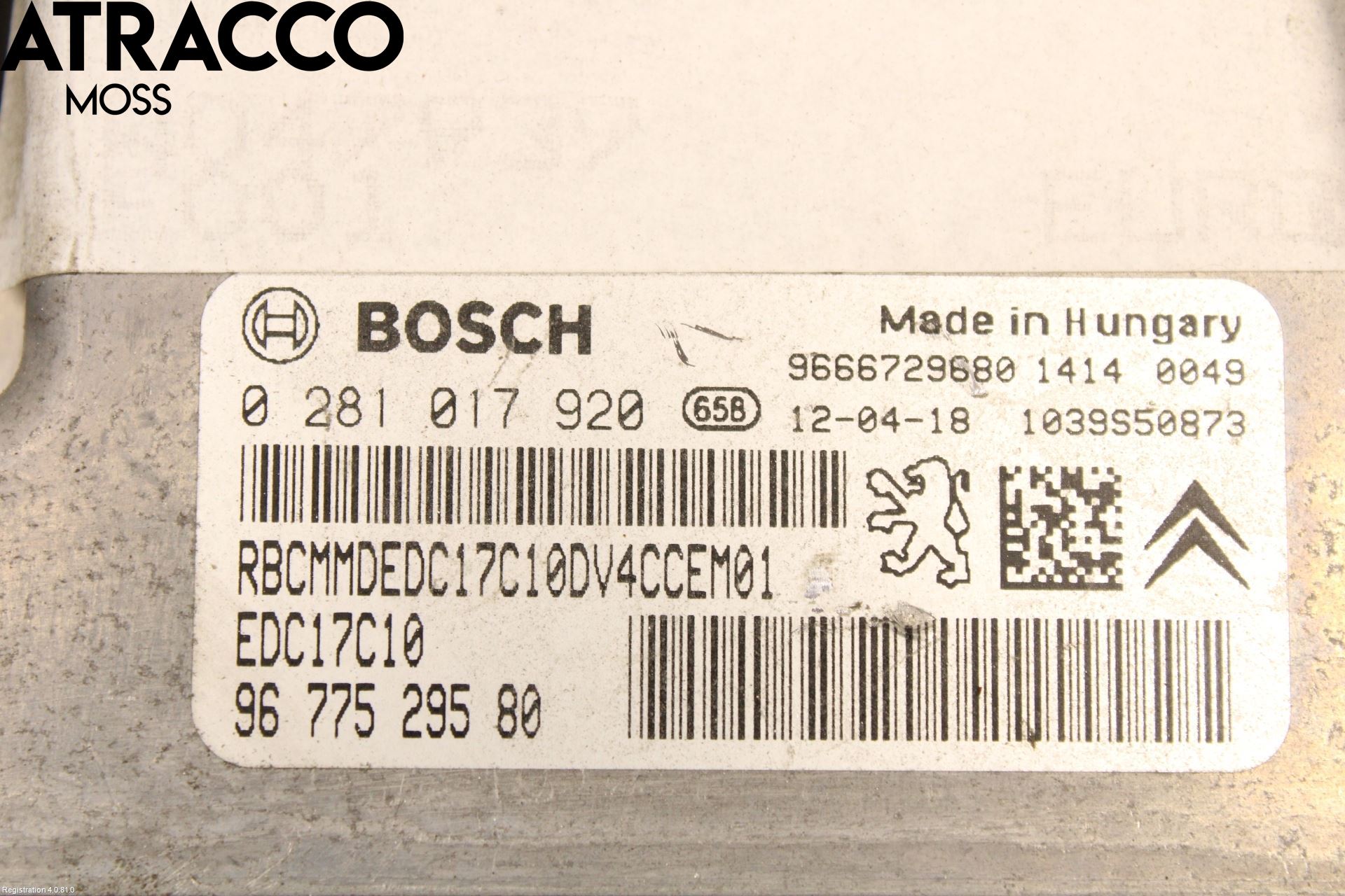 Peugeot 208 12-15 Styreenhet Innsprøytning