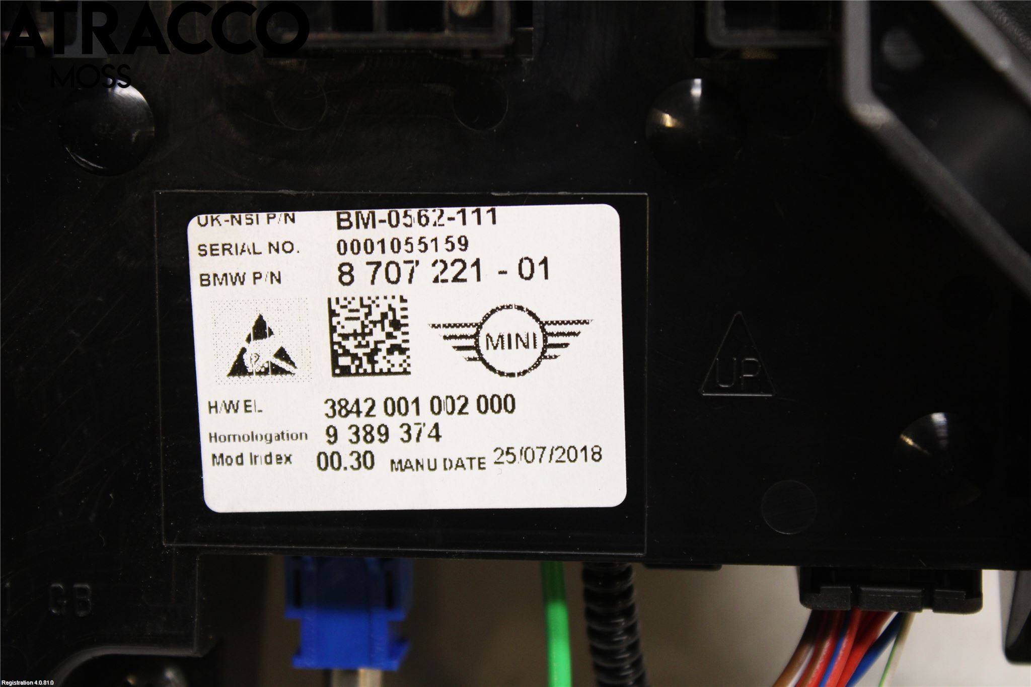 Mini COUNTRYMAN F60 17-23 Instr Kombinert