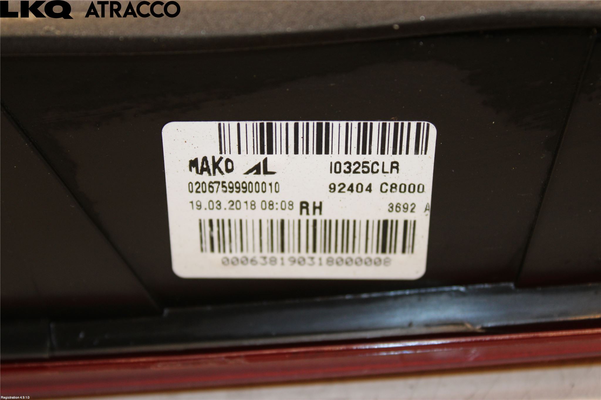 Hyundai i20 GB 15-20 Baklykt Venstre  På Luke(Indre