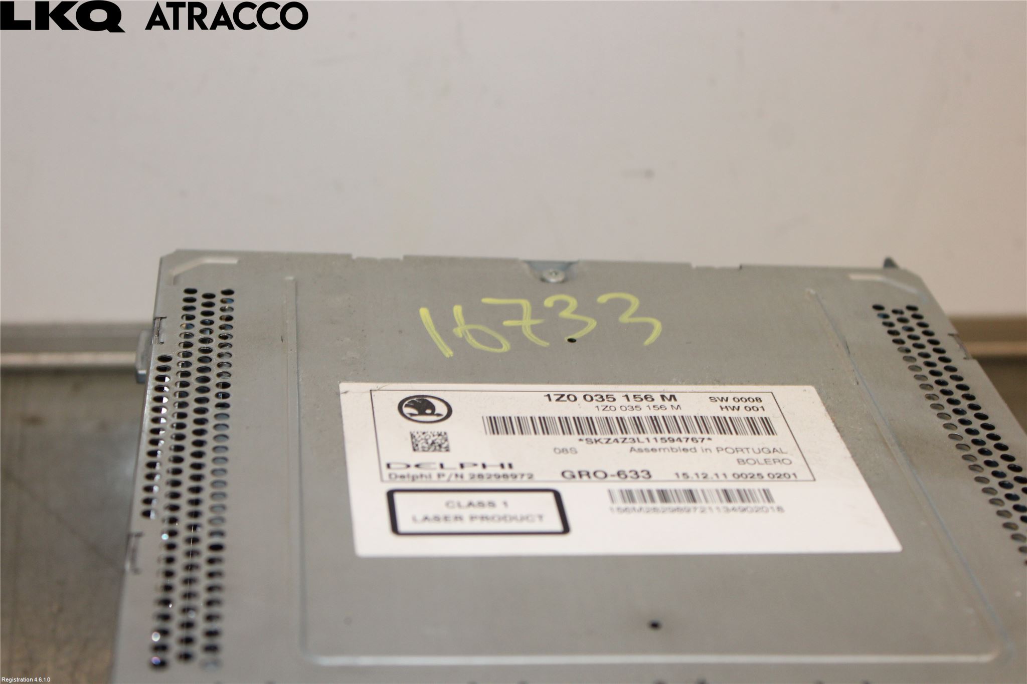 Skoda OCTAVIA (1Z) 05-13 Stereo Radio Med Cd