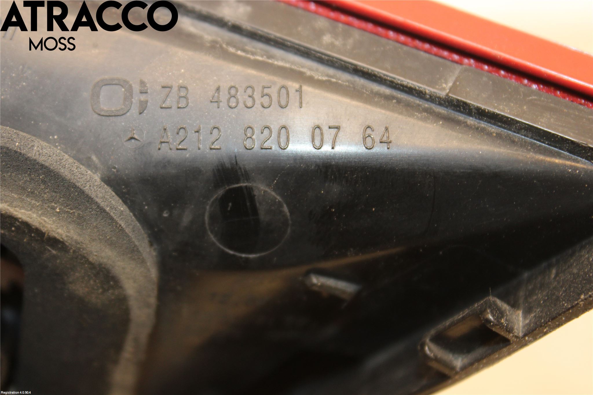 Mercedes-Benz MB E-KLASS (W212) 09-16 Baklykt Venstre  På Luke(Indre