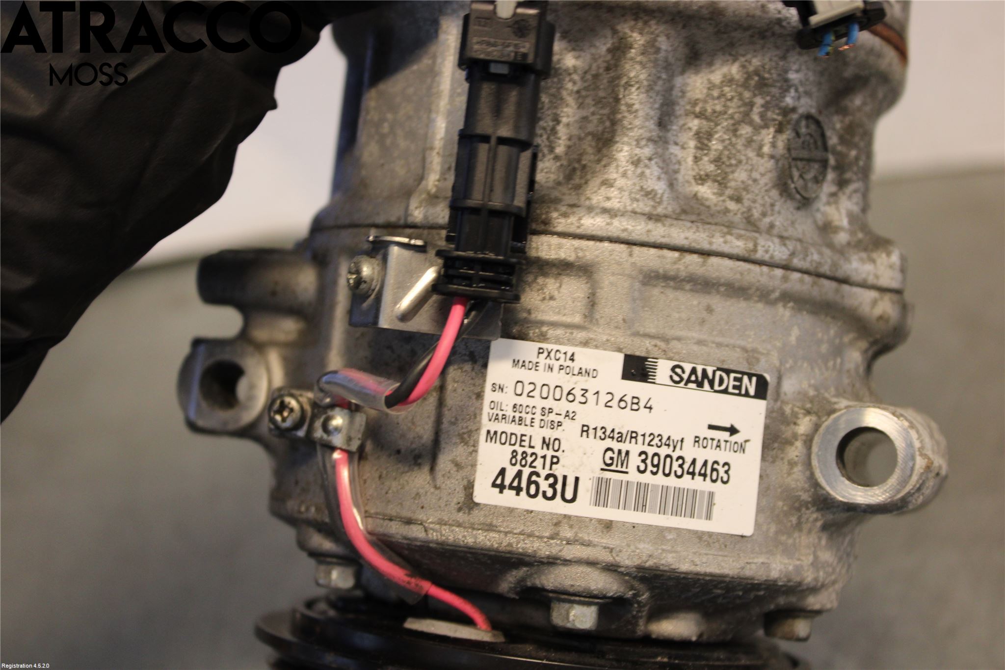 Opel ASTRA K 16-22 Varme Ac Kompressor