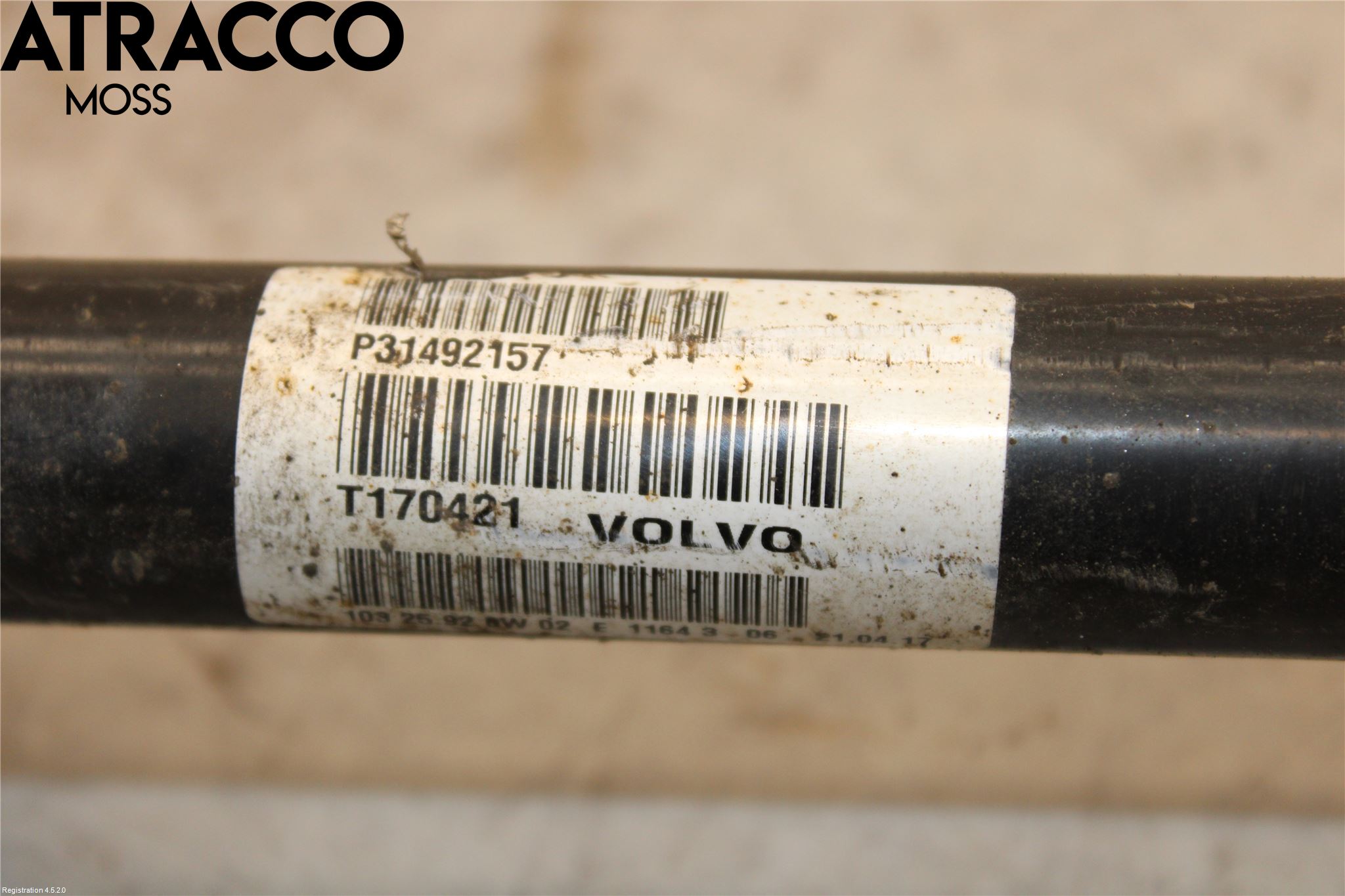 Volvo XC90/RECHARGE 16- Drivaksel Bak Kompl Venstre