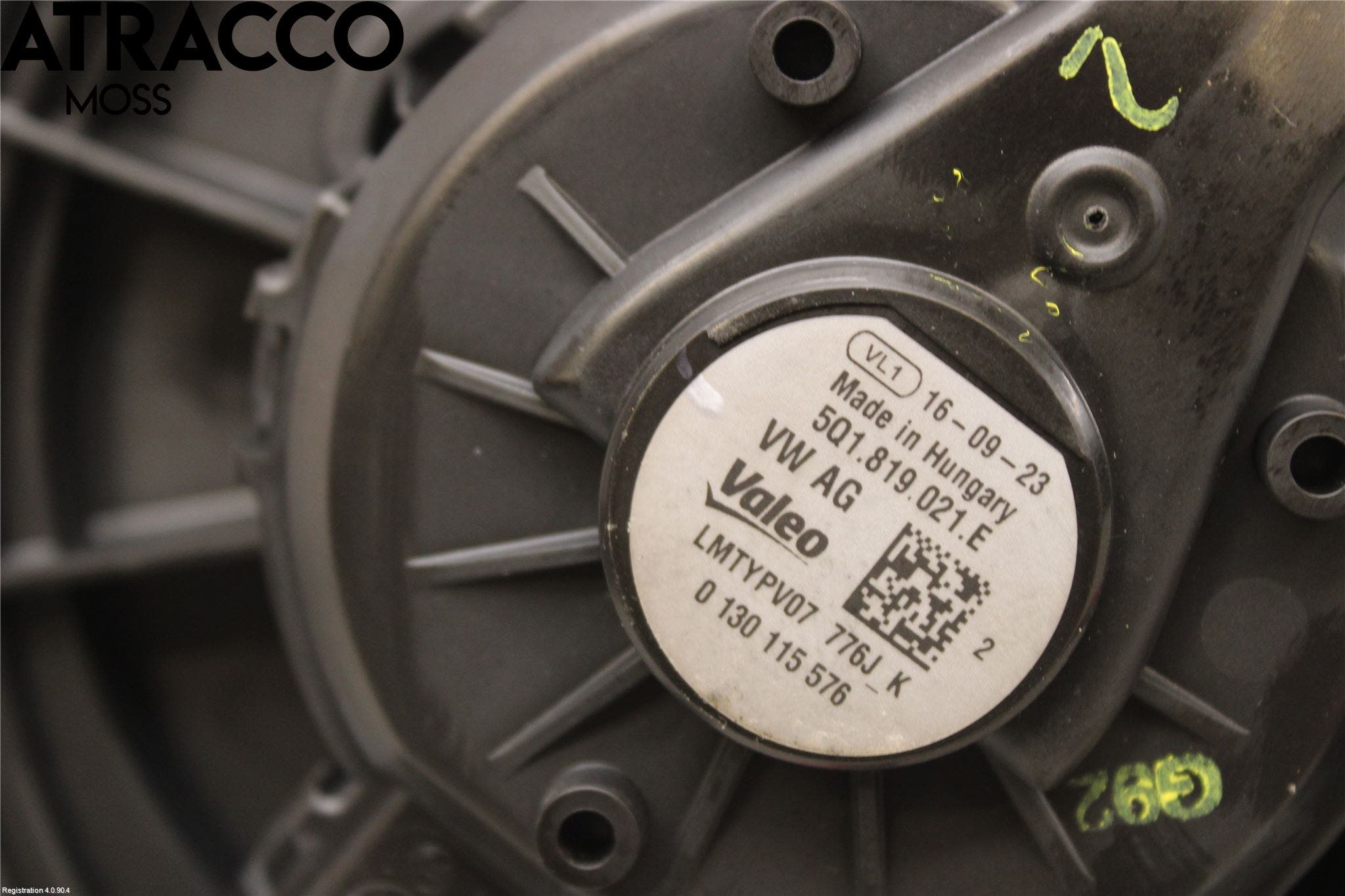 Audi A3/S3 8V 13-20 Varme Ac Varmeapparatvifte