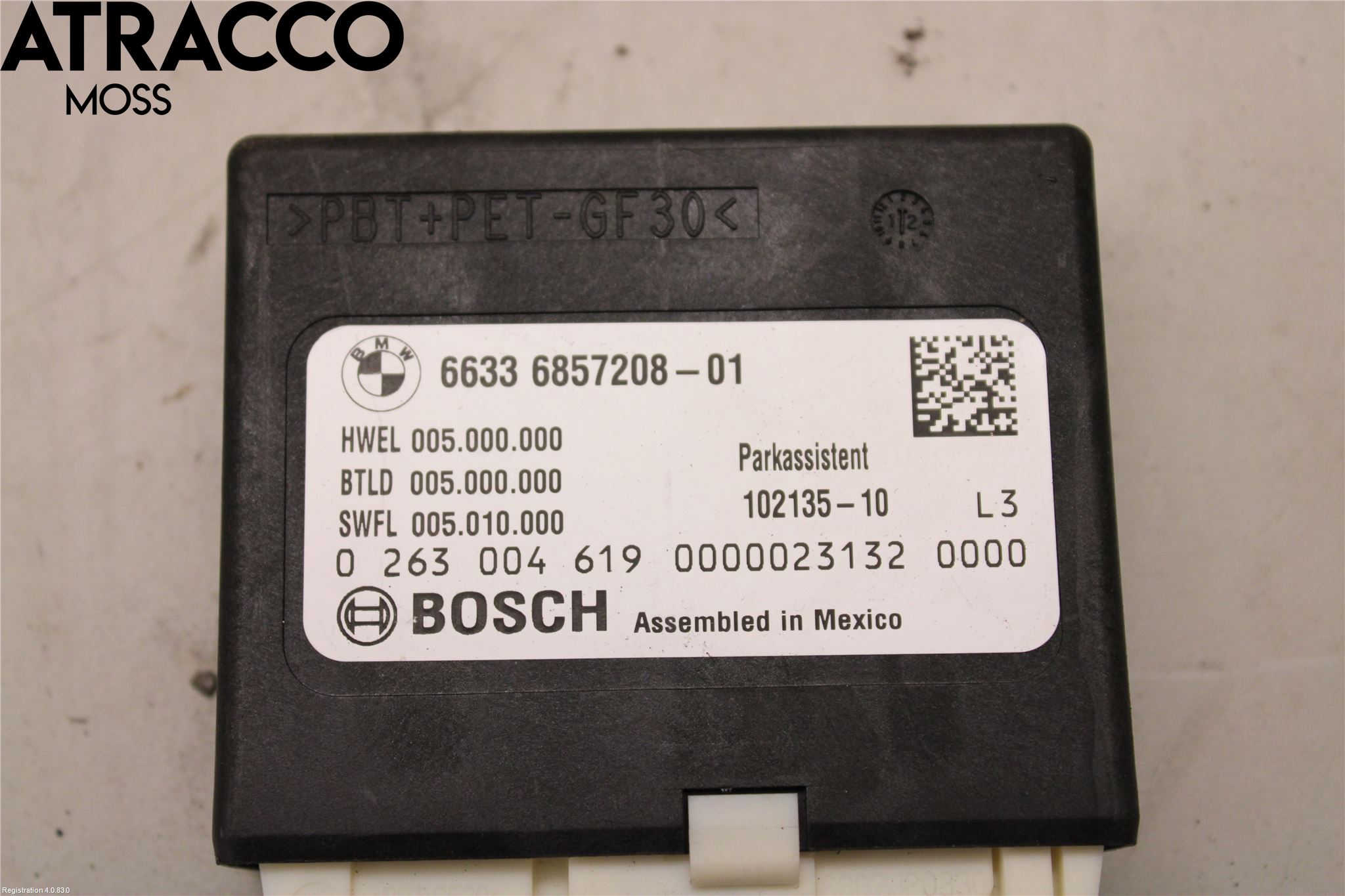 BMW 3 F30/F31/F80 12-19 Styreenhet Parkering