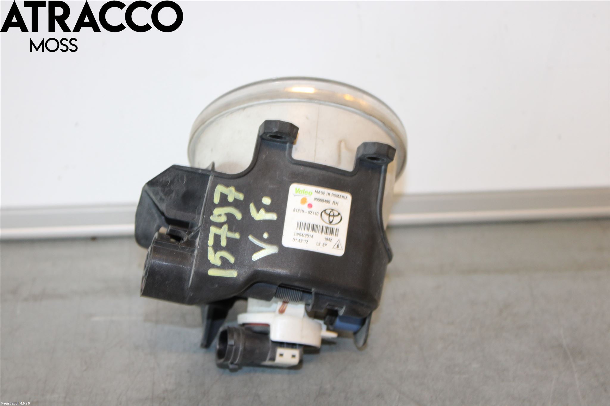 Toyota AURIS 13-19 Frontlykt-Kurve-Tåkelys