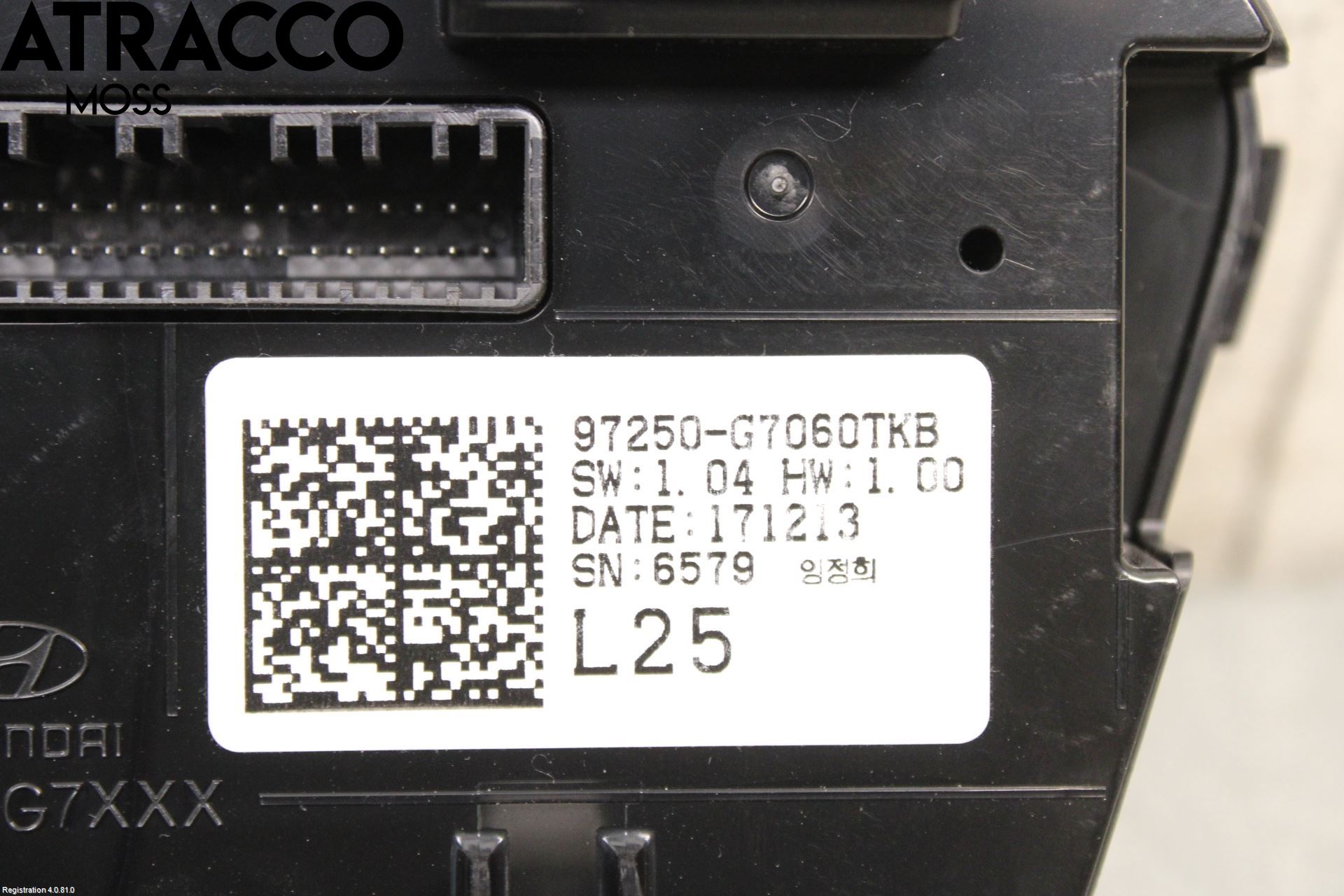 Hyundai IONIQ AE 17-22 Varme Ac Betjening-Display