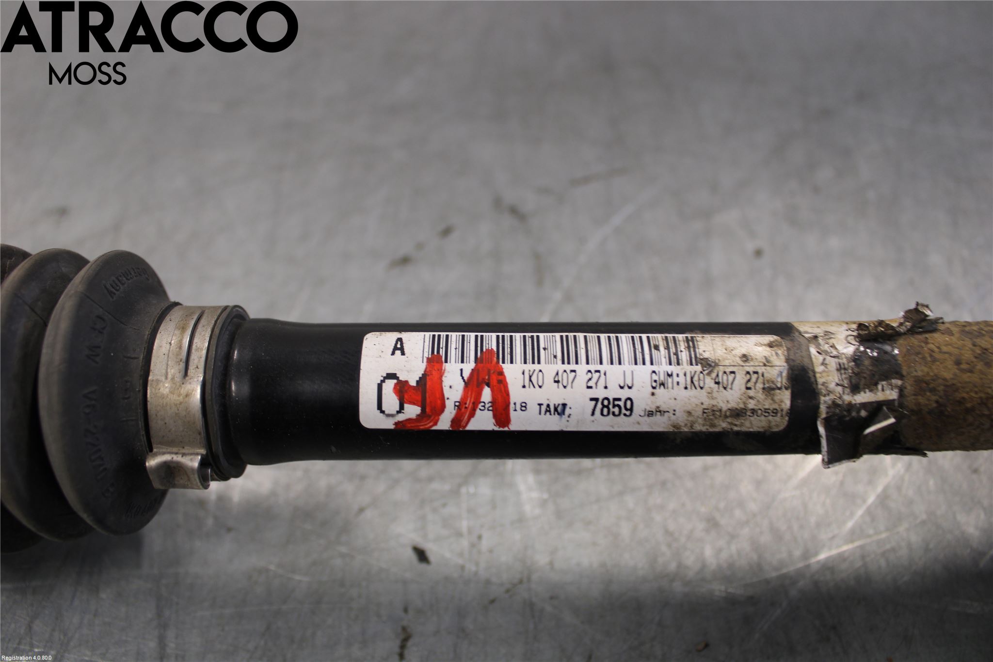 Volkswagen VW GOLF VI 09-13 Drivaksel Foran Kompl Venstre