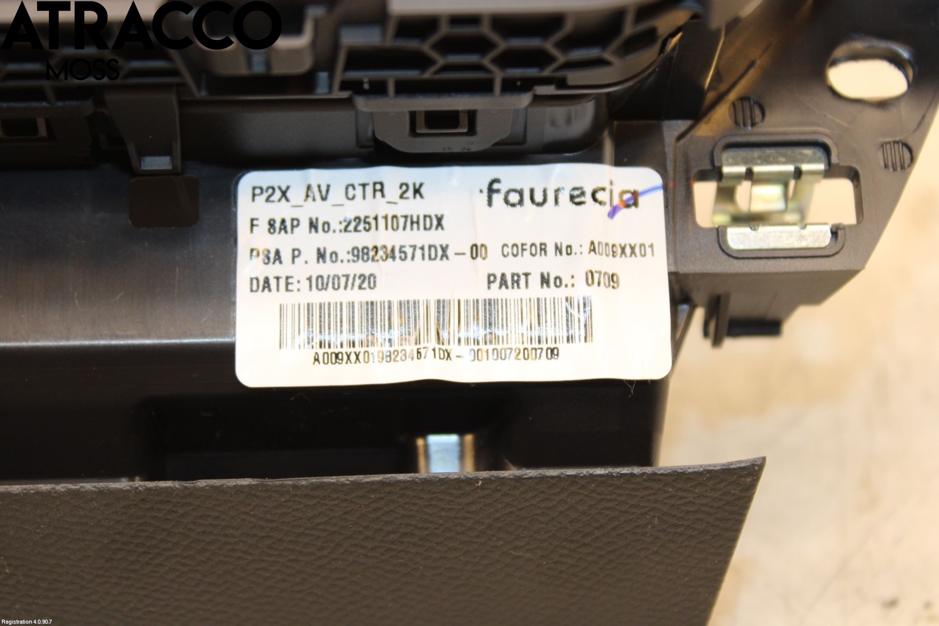 Peugeot 2008/E-2008 20- Dashbord Kanal - Dyse