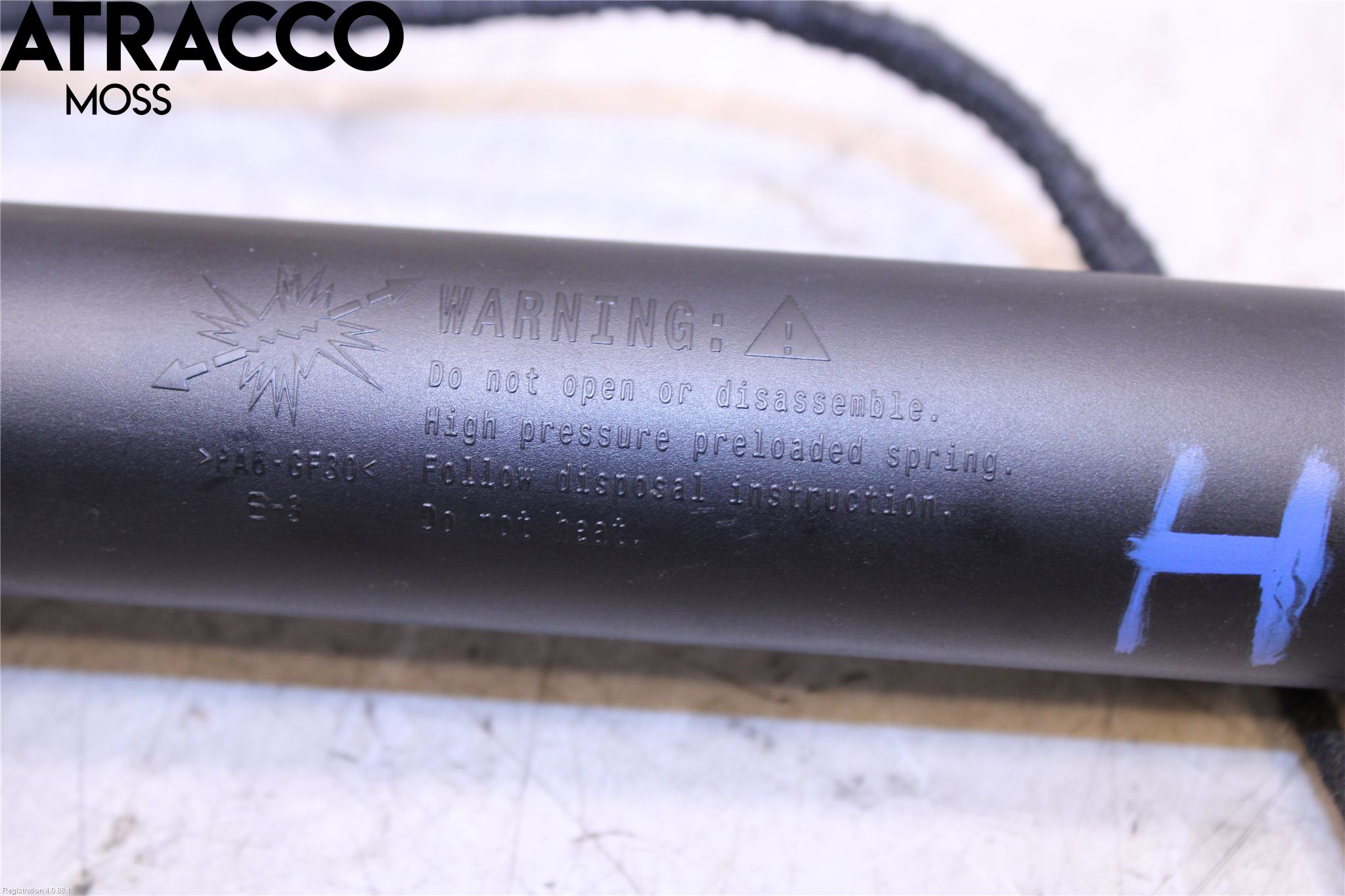 Peugeot 3008 17-24 Bakluke Demper-Gassfjær