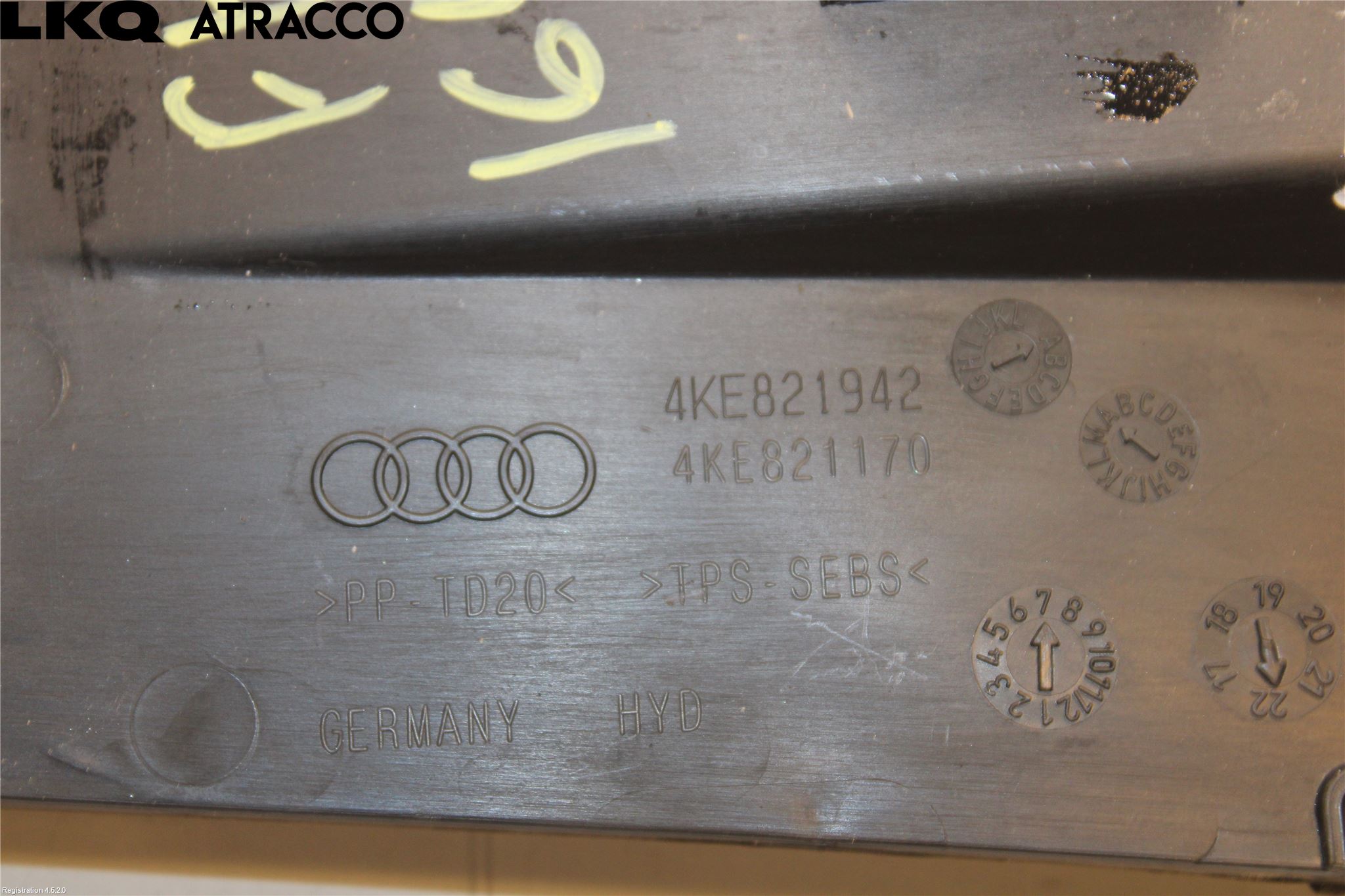 Audi E-TRON, S GE 19- Visker Deksel-Grill-Under Frr