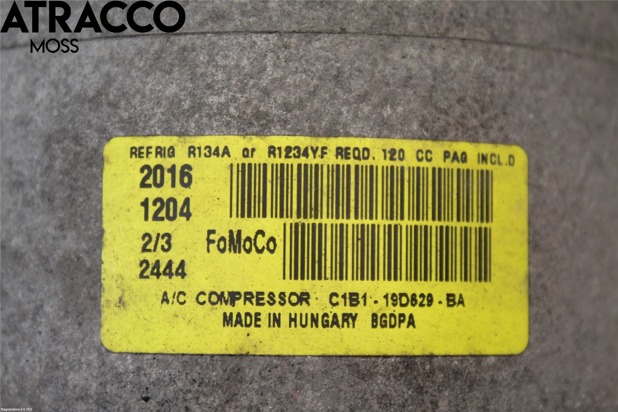 Ford FIESTA 13-17 Varme Ac Kompressor