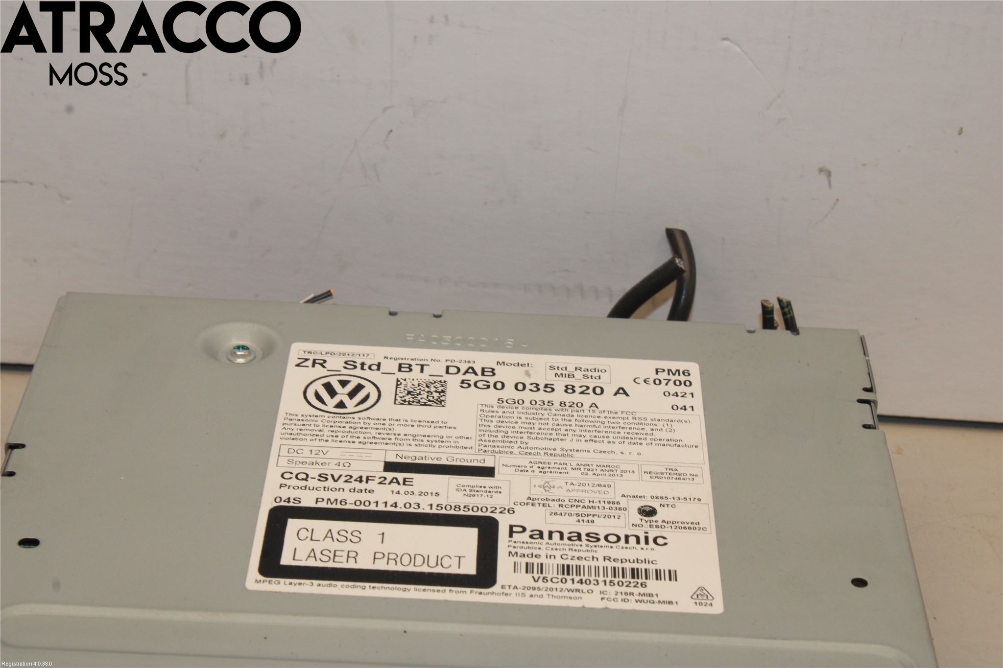 Volkswagen VW GOLF PLUS/CROSS GOLF 04-14 Stereo Radio