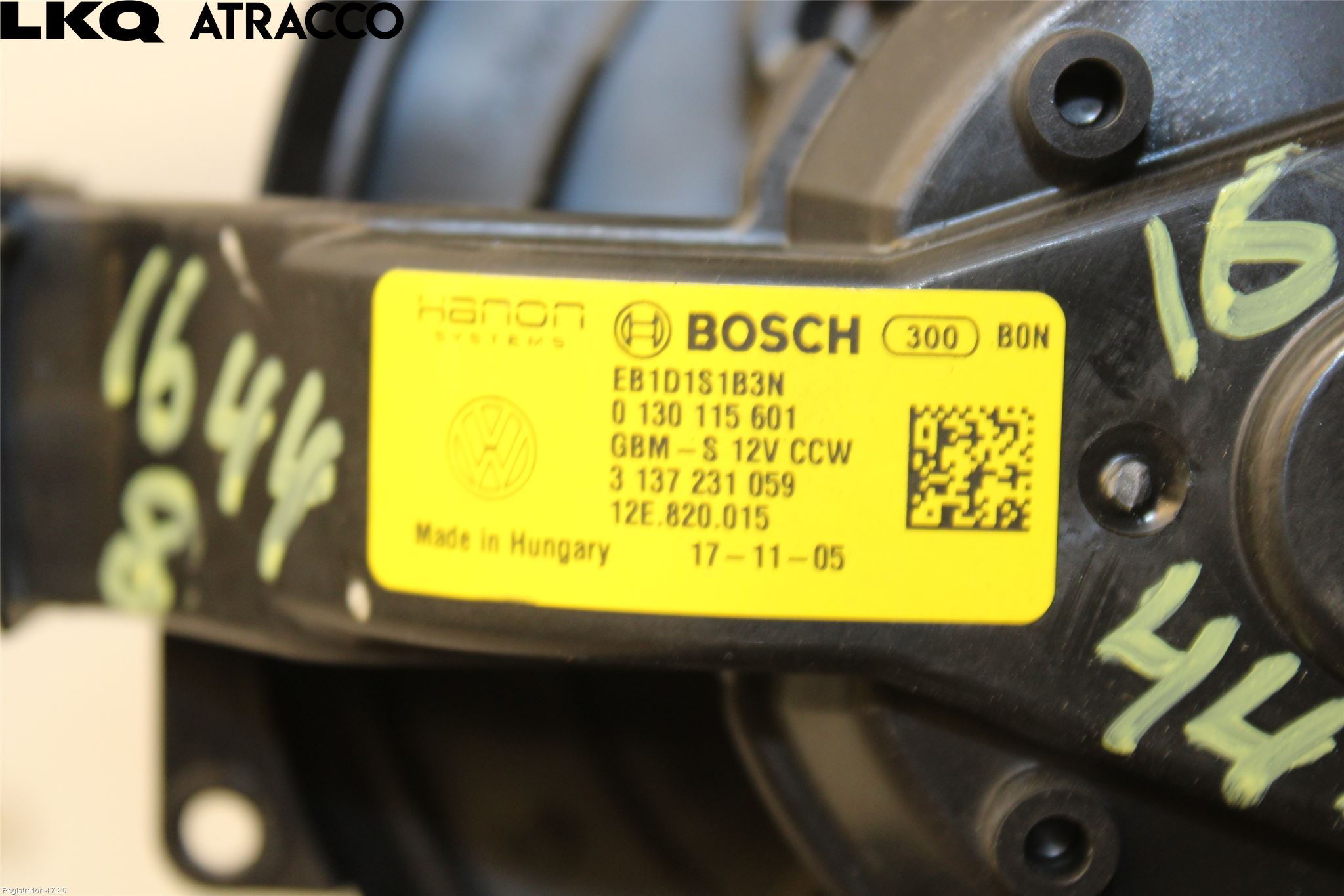 Volkswagen VW UP! / E-UP! Varmeapparat Viftemotor