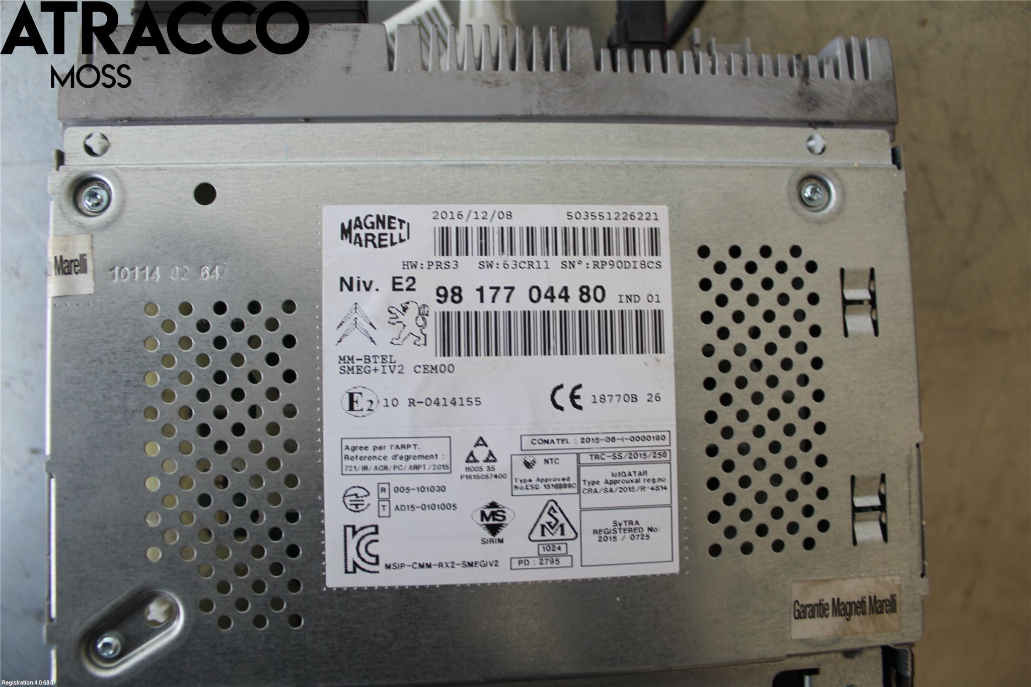 Citroen BERLINGO 08-18 Stereo Radio Med Cd