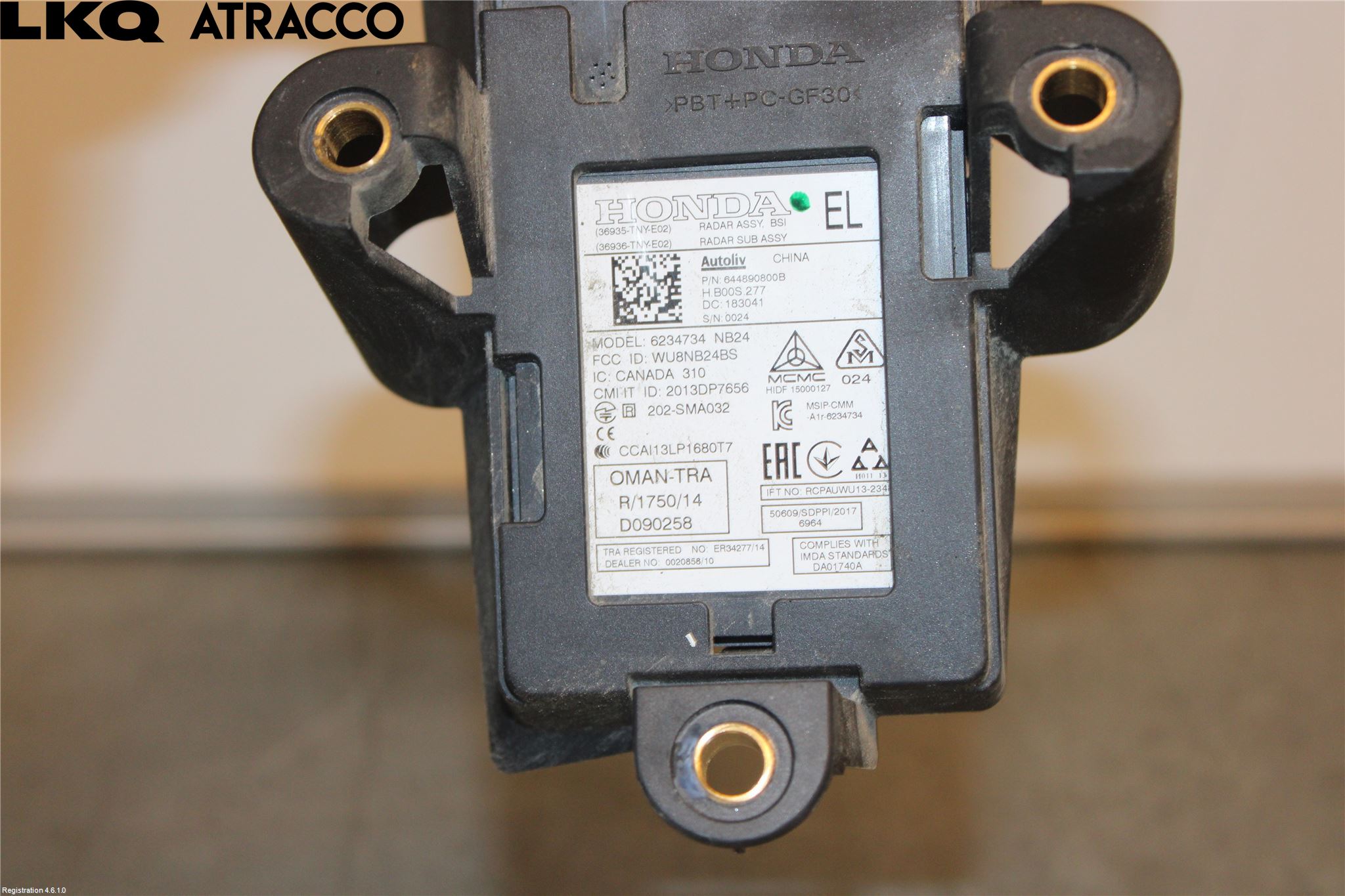 Honda CR-V 19-22 Sensor Kollisjonsbeskyttelse