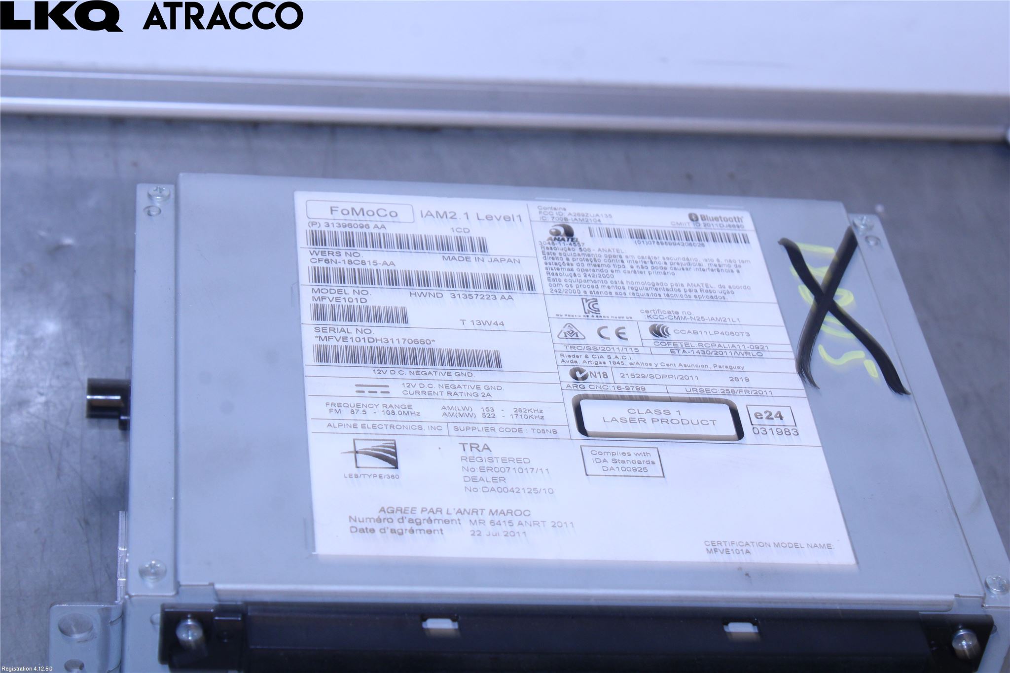 Volvo V40 12-19 Stereo Radio Med Cd