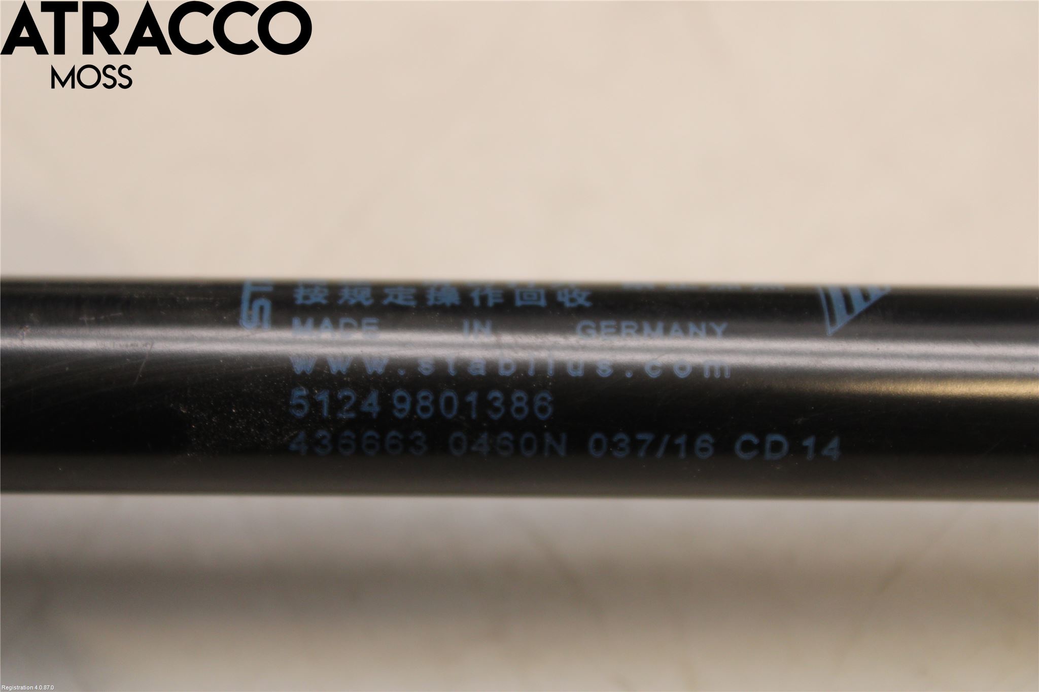 Mini COUPE R56 05-14 Bakluke Demper-Gassfjær