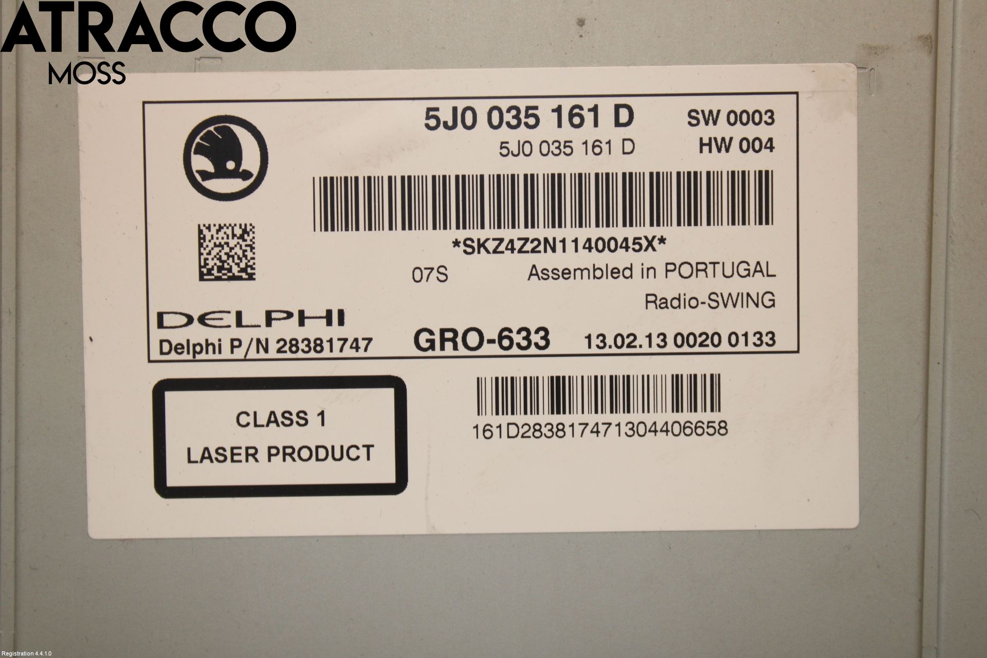 Skoda FABIA 07-14 Stereo Radio Med Cd