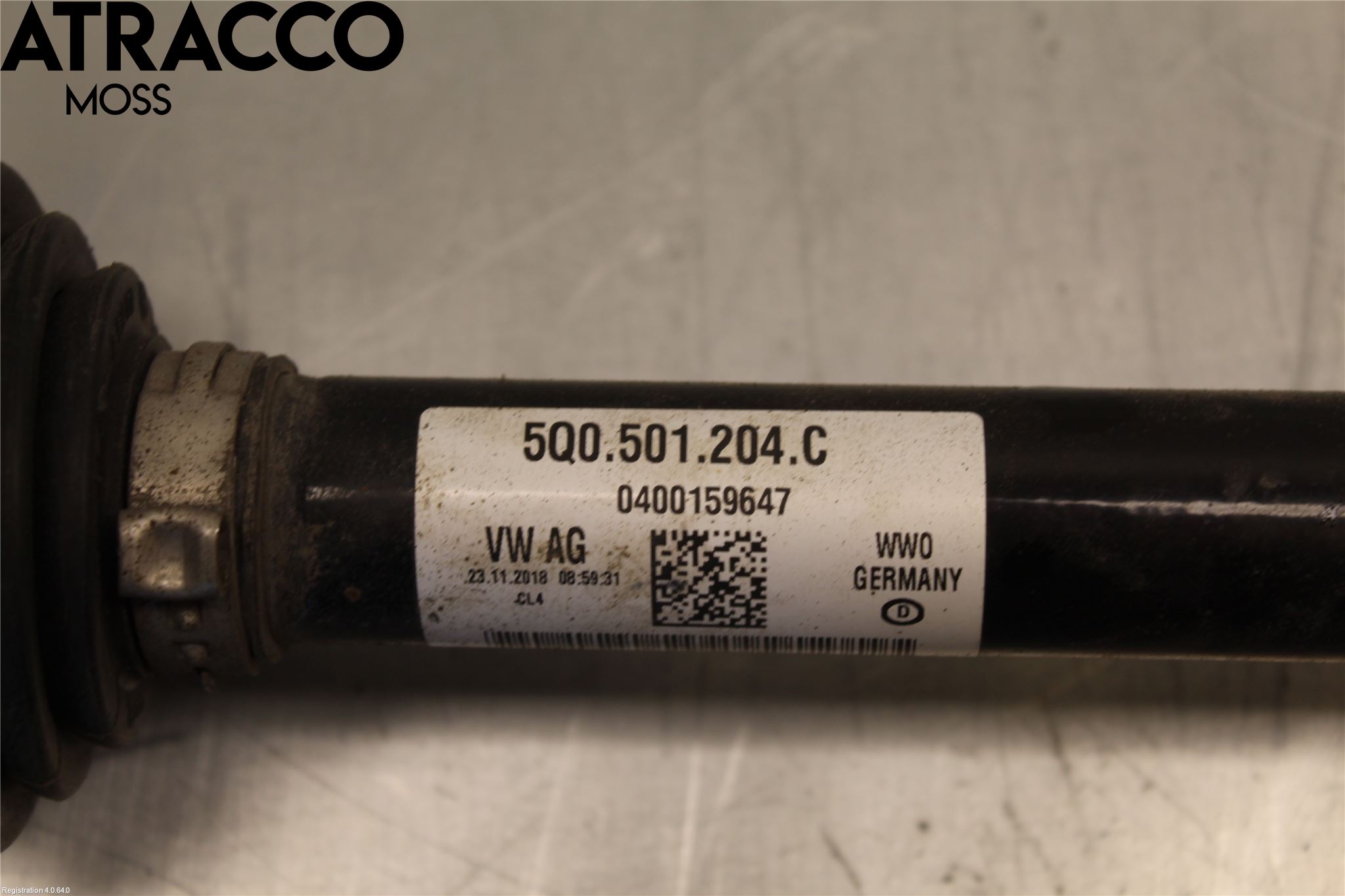 Volkswagen VW T-ROC 18- Drivaksel Bak Kompl Høyre