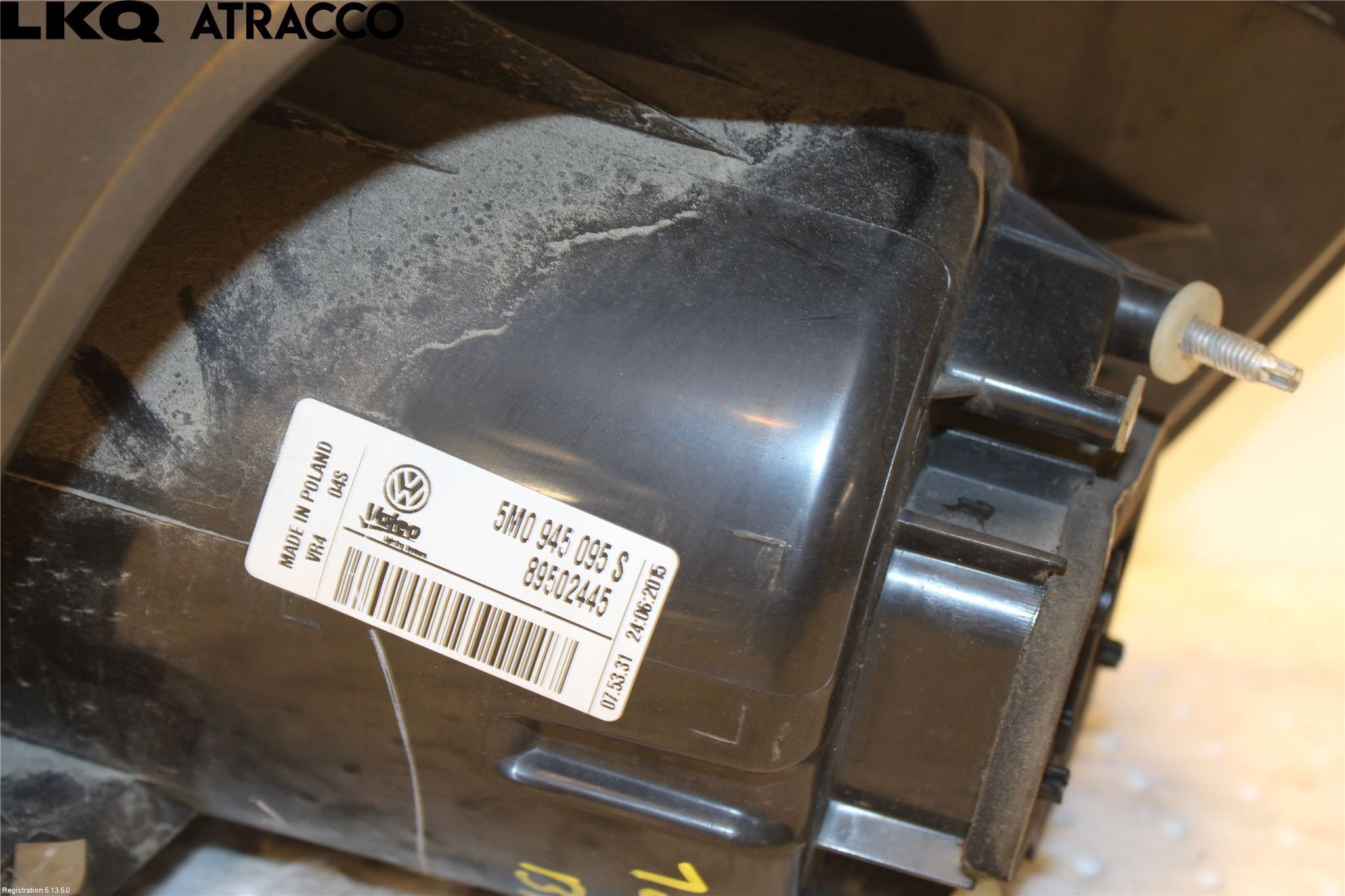 Volkswagen VW GOLF PLUS/CROSS GOLF 04-14 Baklykt Venstre