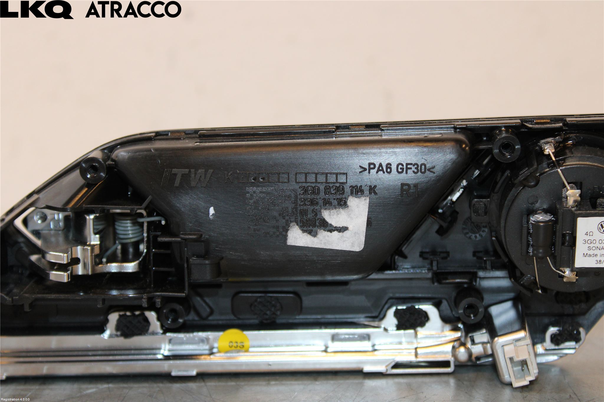 Volkswagen VW PASSAT 15-19 Innr Dørhandtak H Indre