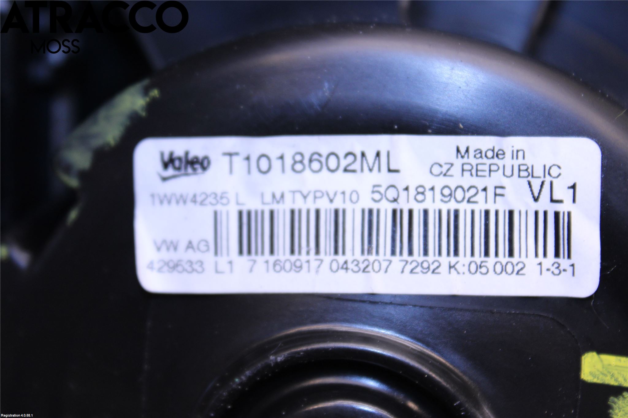 Volkswagen VW GOLF / E-GOLF VII 13-20 Varmeapparat Viftemotor