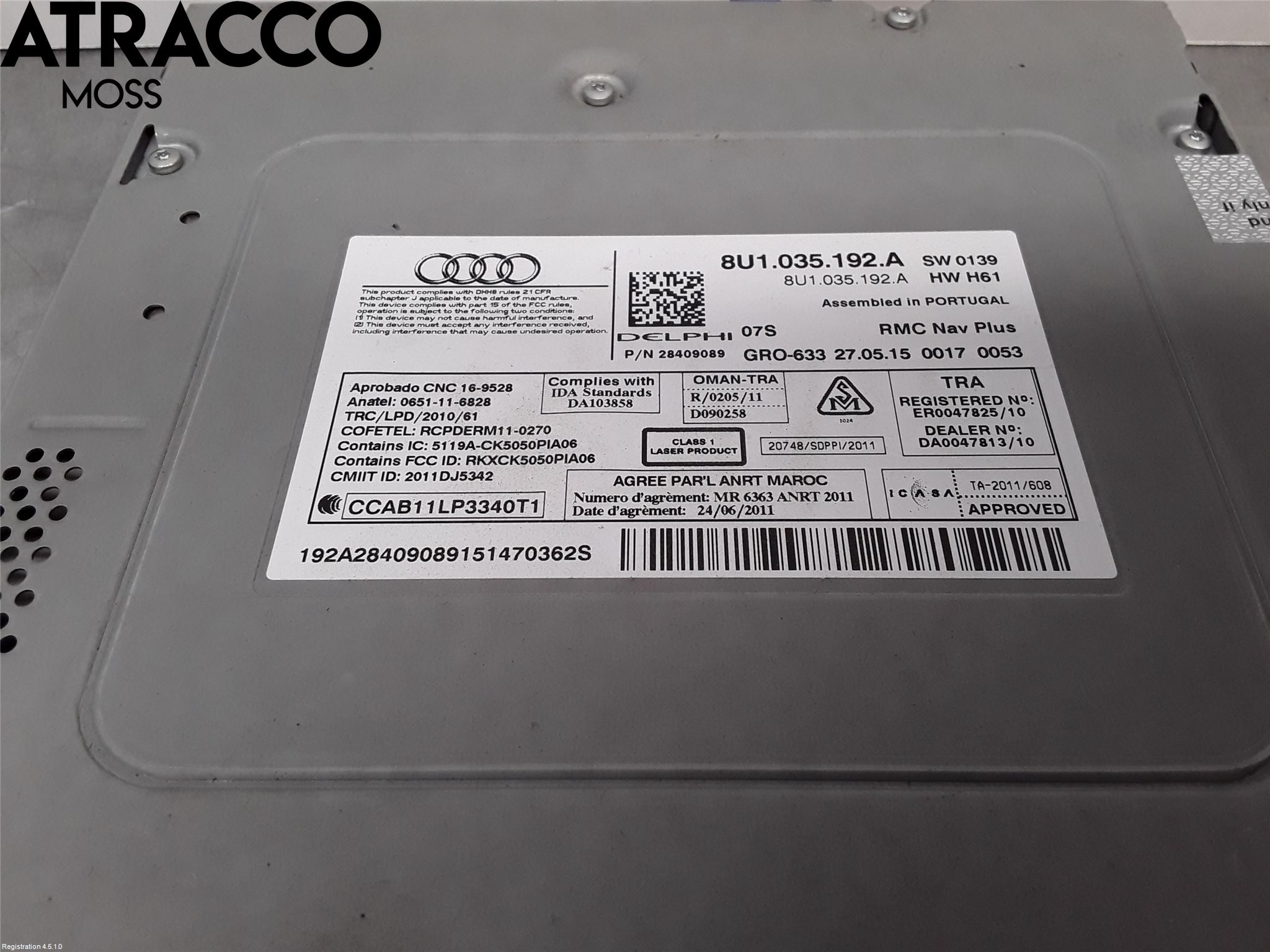 Audi Q3 8U 12-18 Stereo Radio