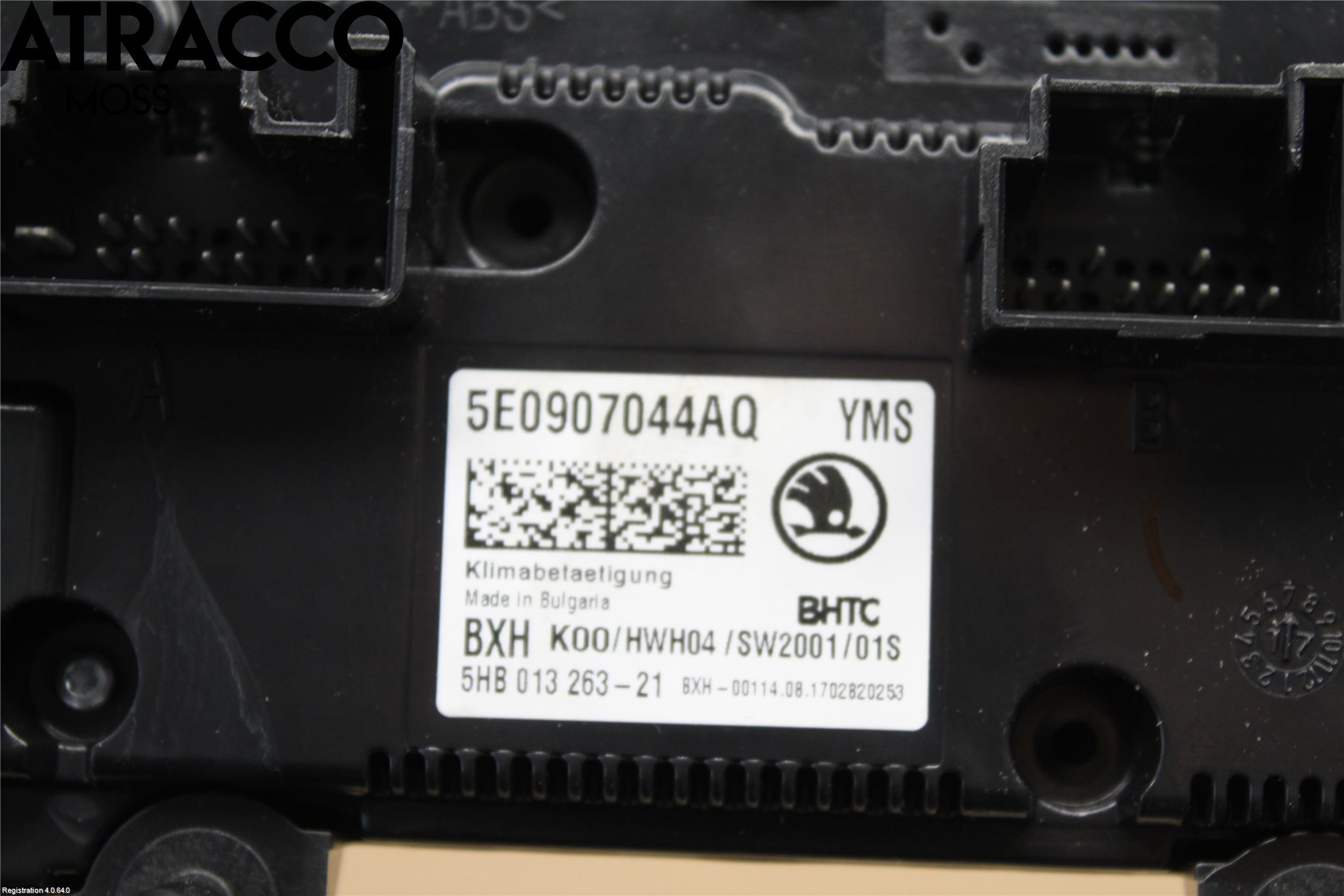 Skoda OCTAVIA (5E) 13-20 Varme Ac Betjening-Display