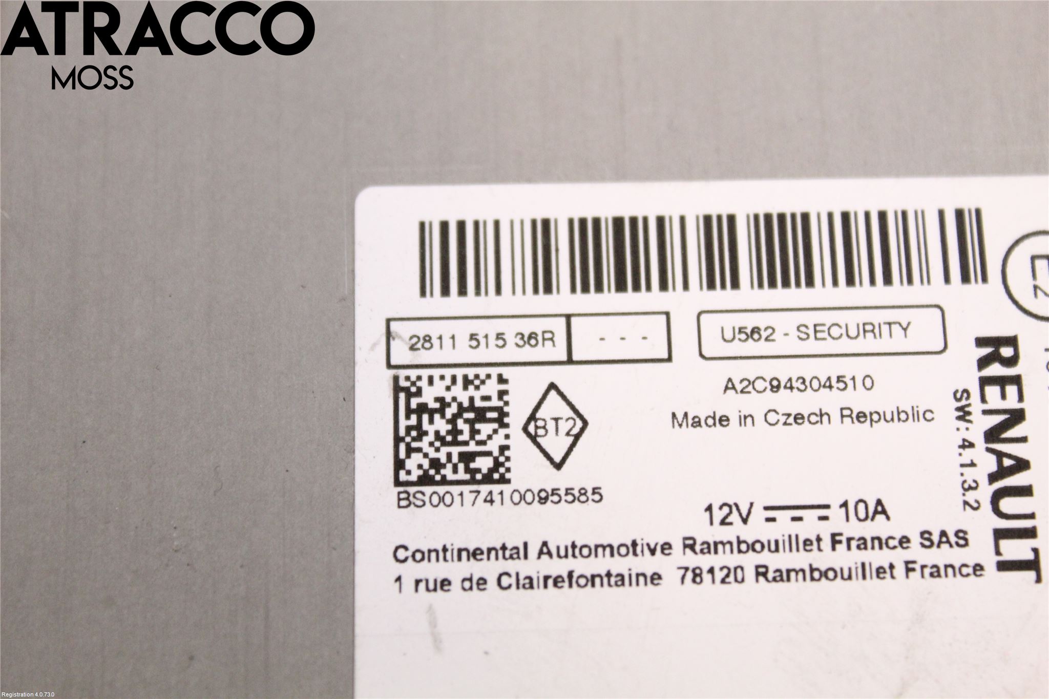 Renault ZOE/E-TECH 13- Stereo Radio Med Cd