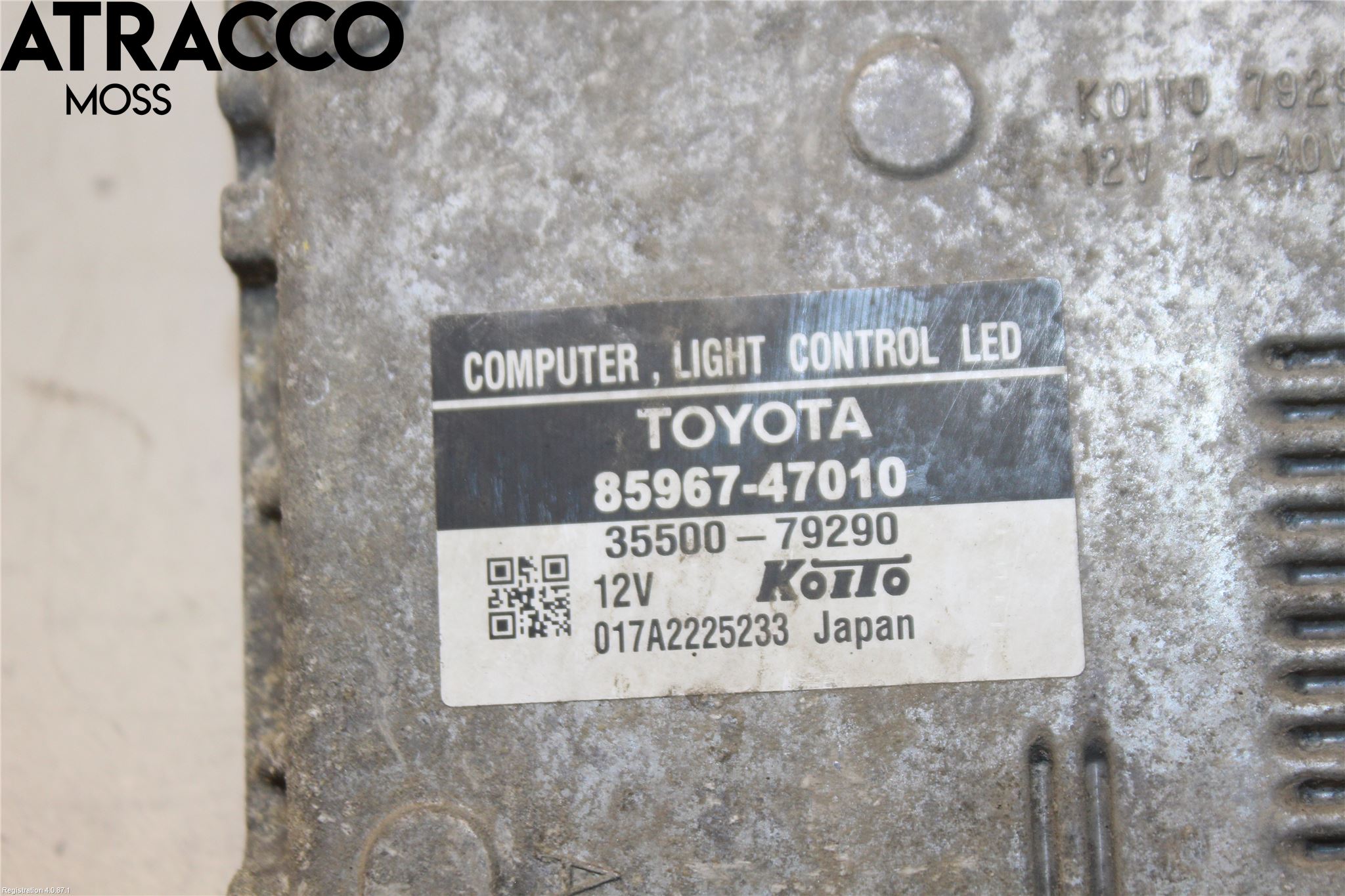 Toyota PRIUS ZVW30 09-20 Styreenhet Xenon