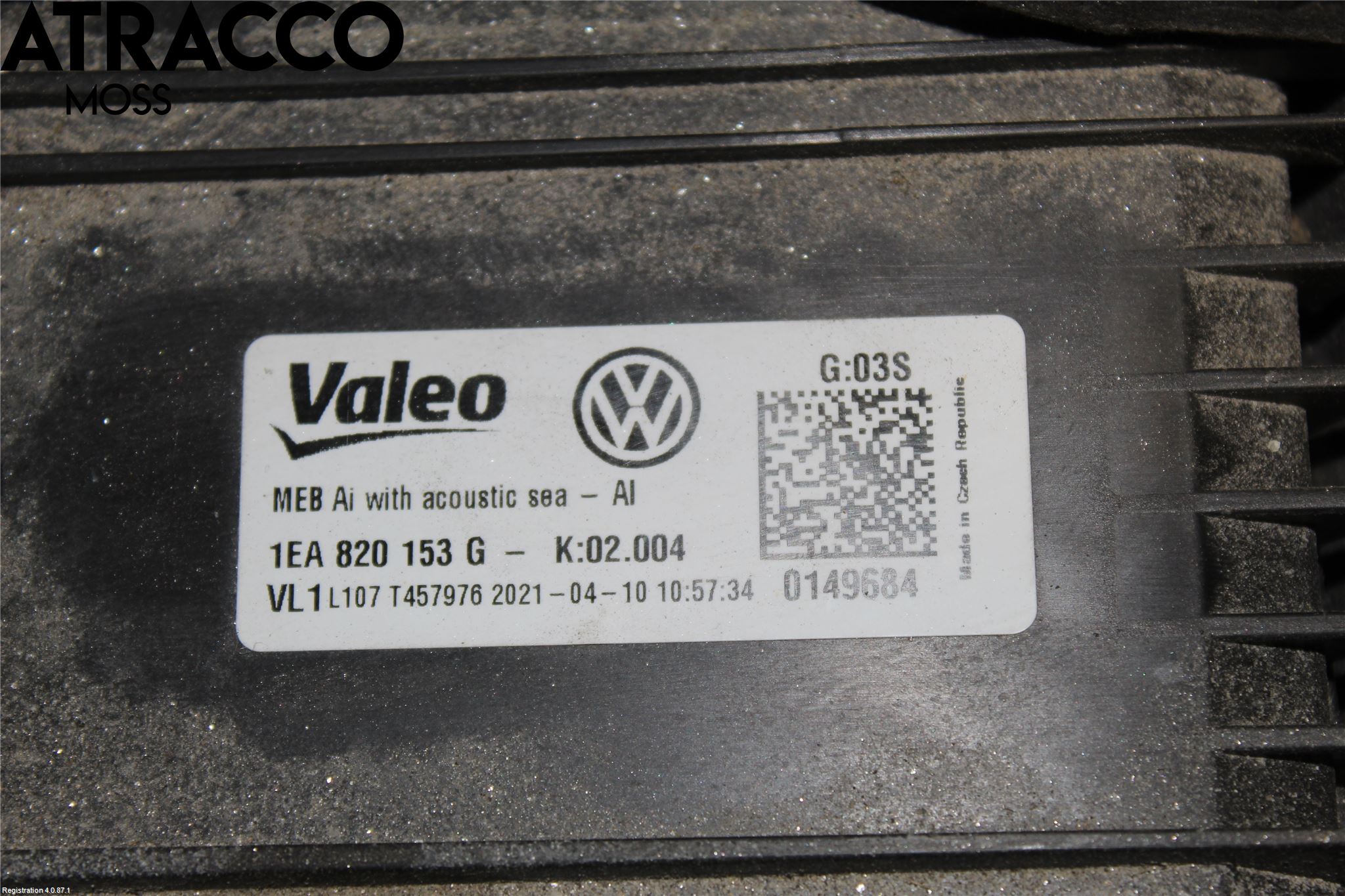 Skoda ENYAQ iV 21- Varmeapparat Register Komplett