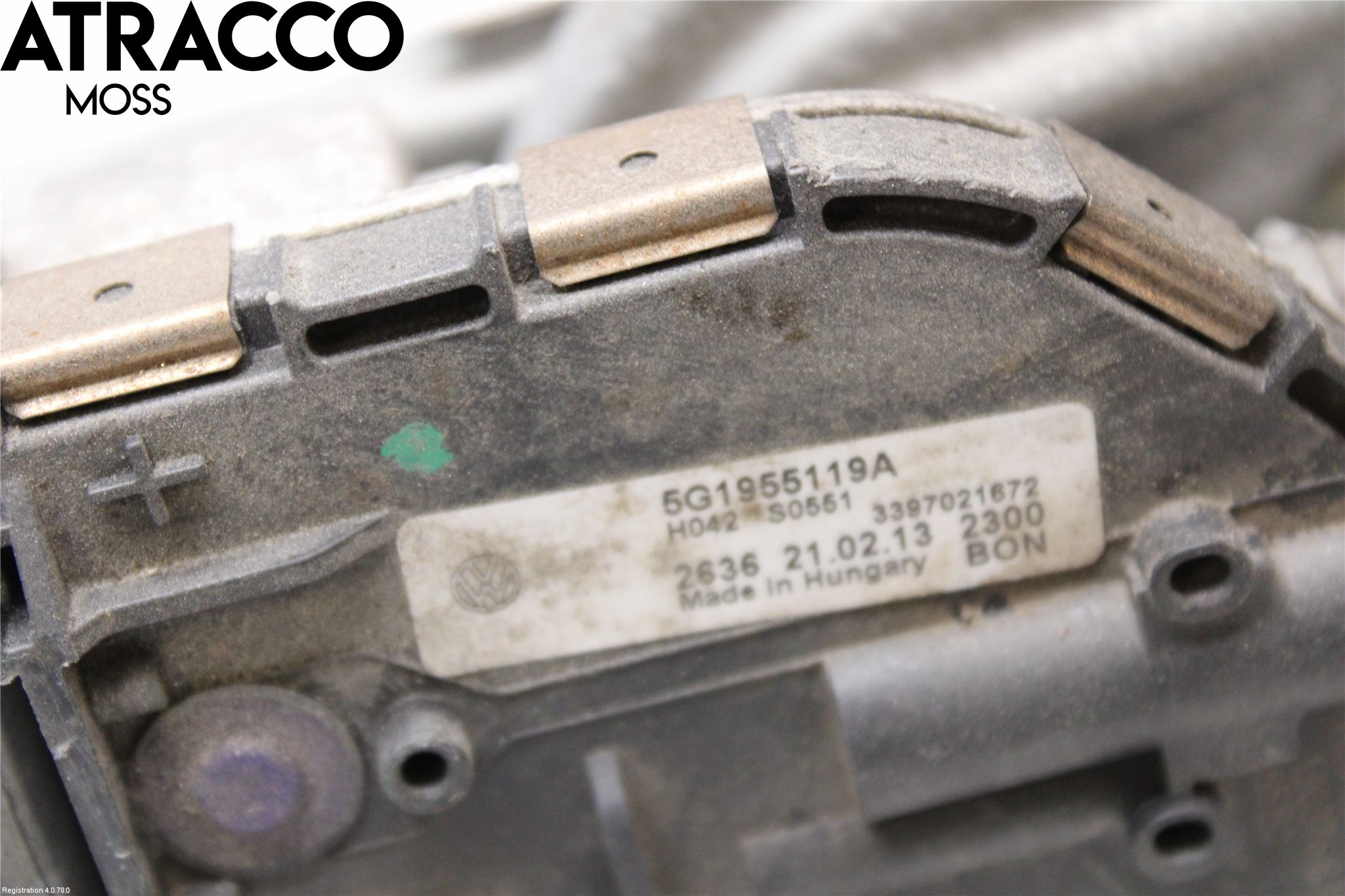 Volkswagen VW GOLF / E-GOLF VII 13-20 Viskeroverføring Frontrute