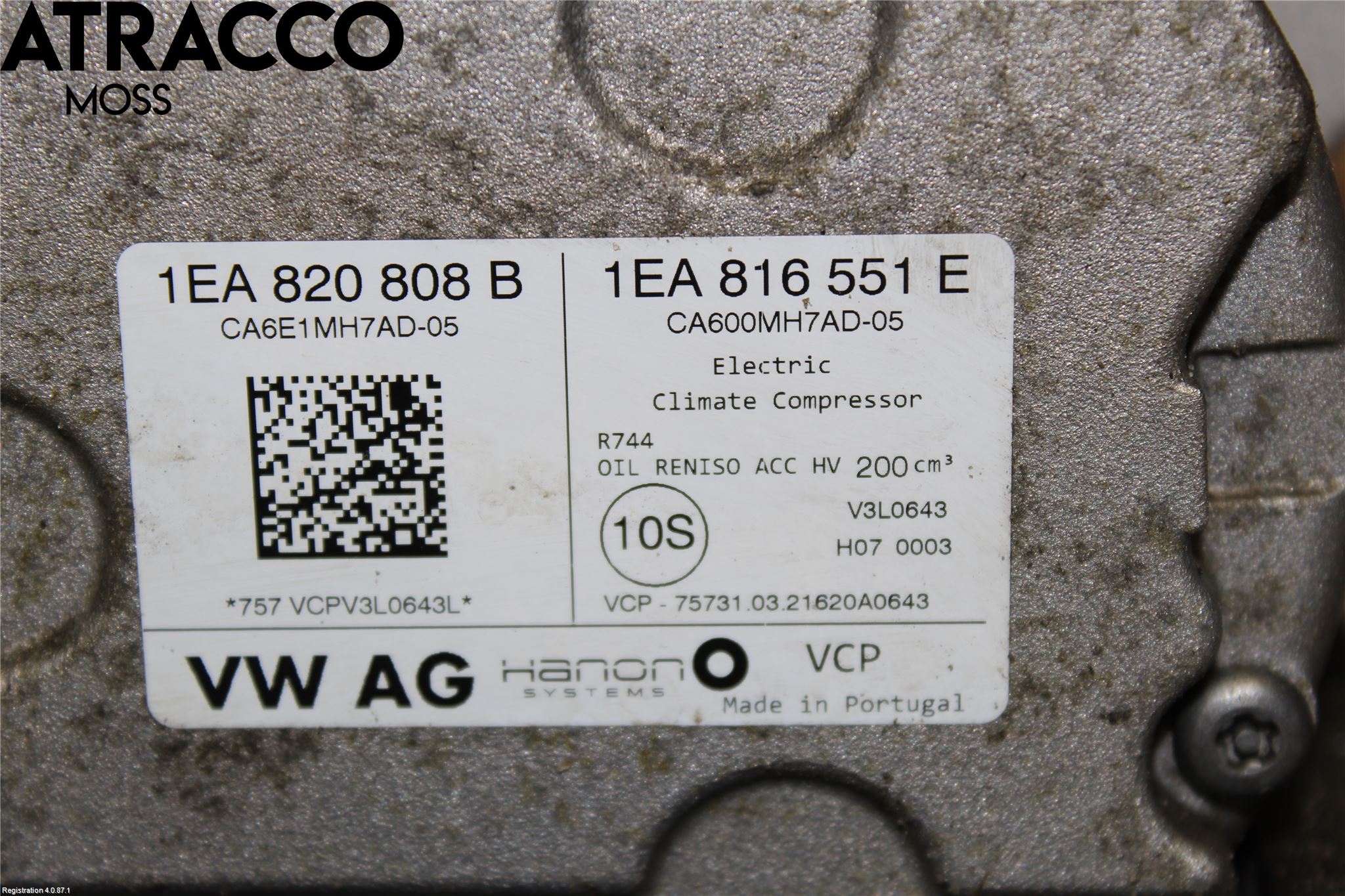 Skoda ENYAQ iV 21- Varme Ac Kompressor