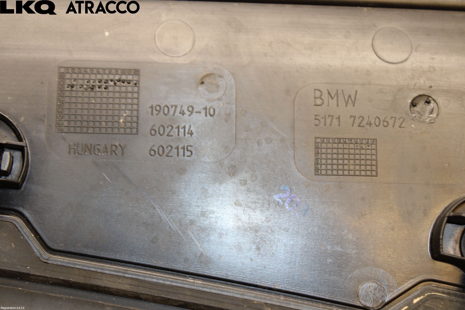 BMW 1 F20/F21 11-19 Visker Deksel-Grill-Under Frr