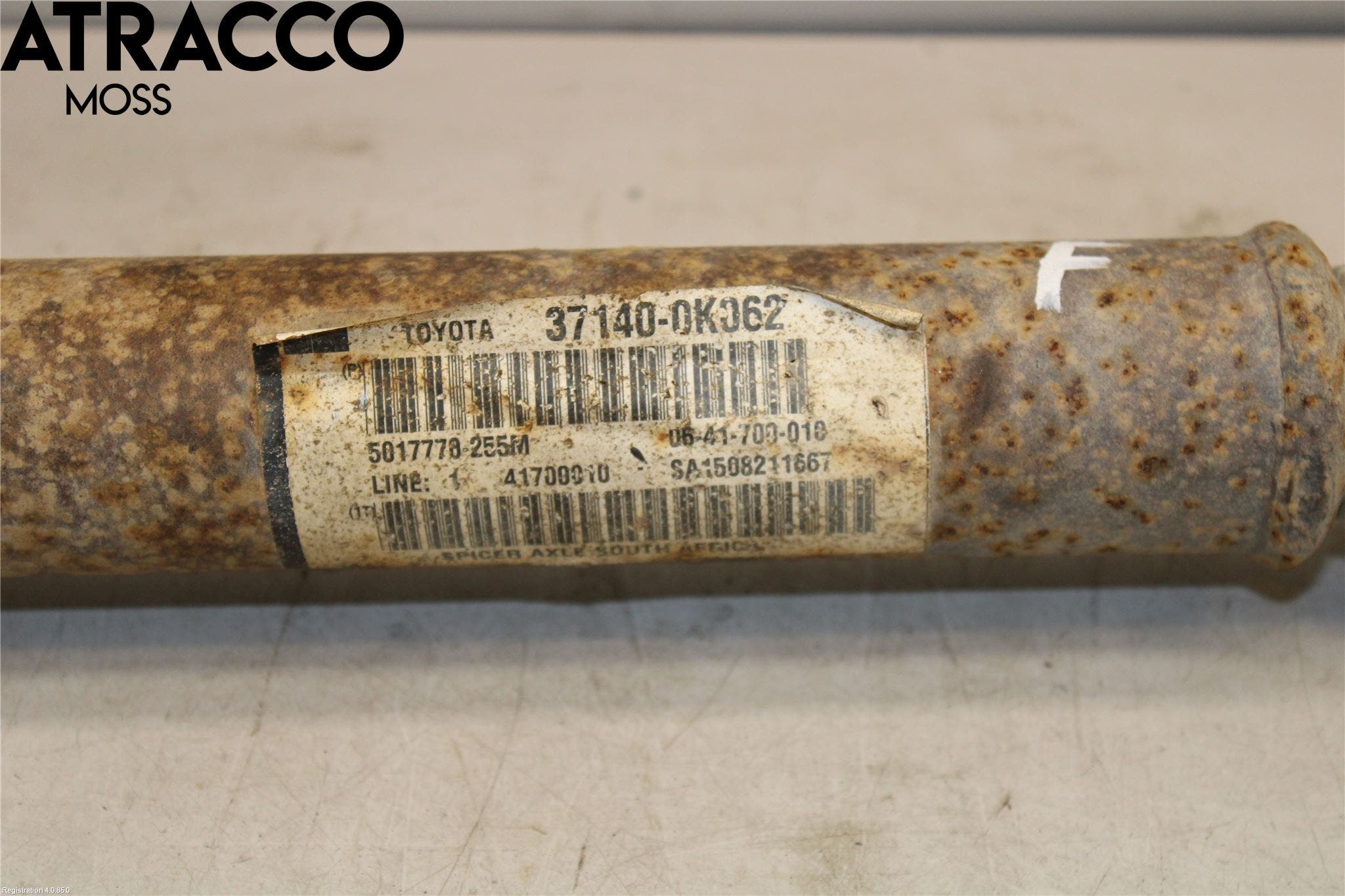 Toyota HILUX 05-16 Mellomaksel Fremre 4Wd