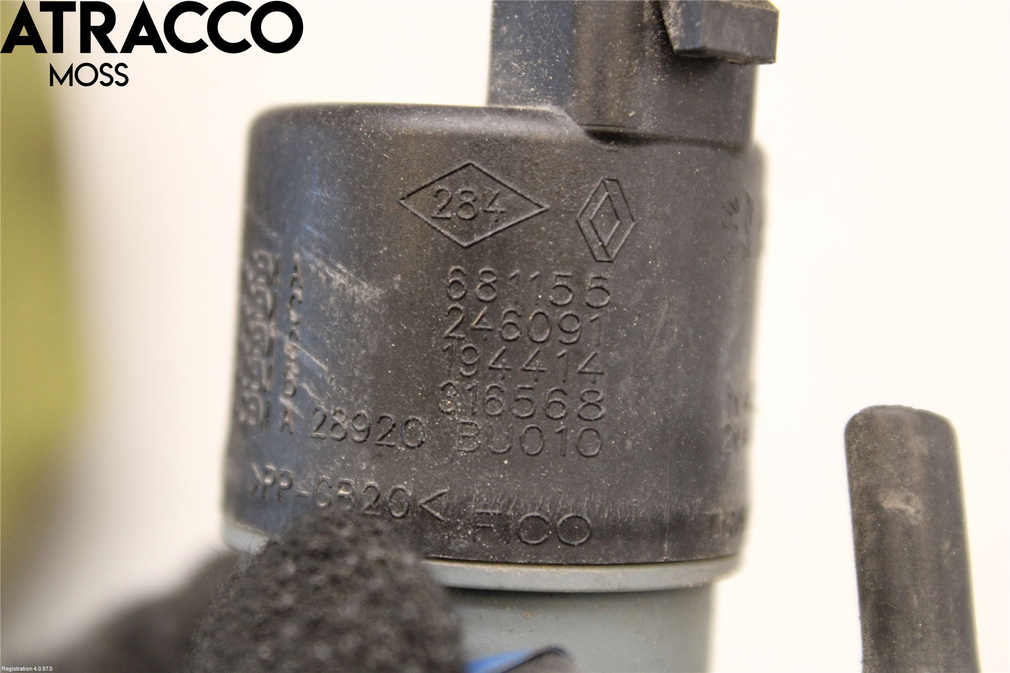 Nissan QASHQAI 14-17 Spylerpumpe Frontrute