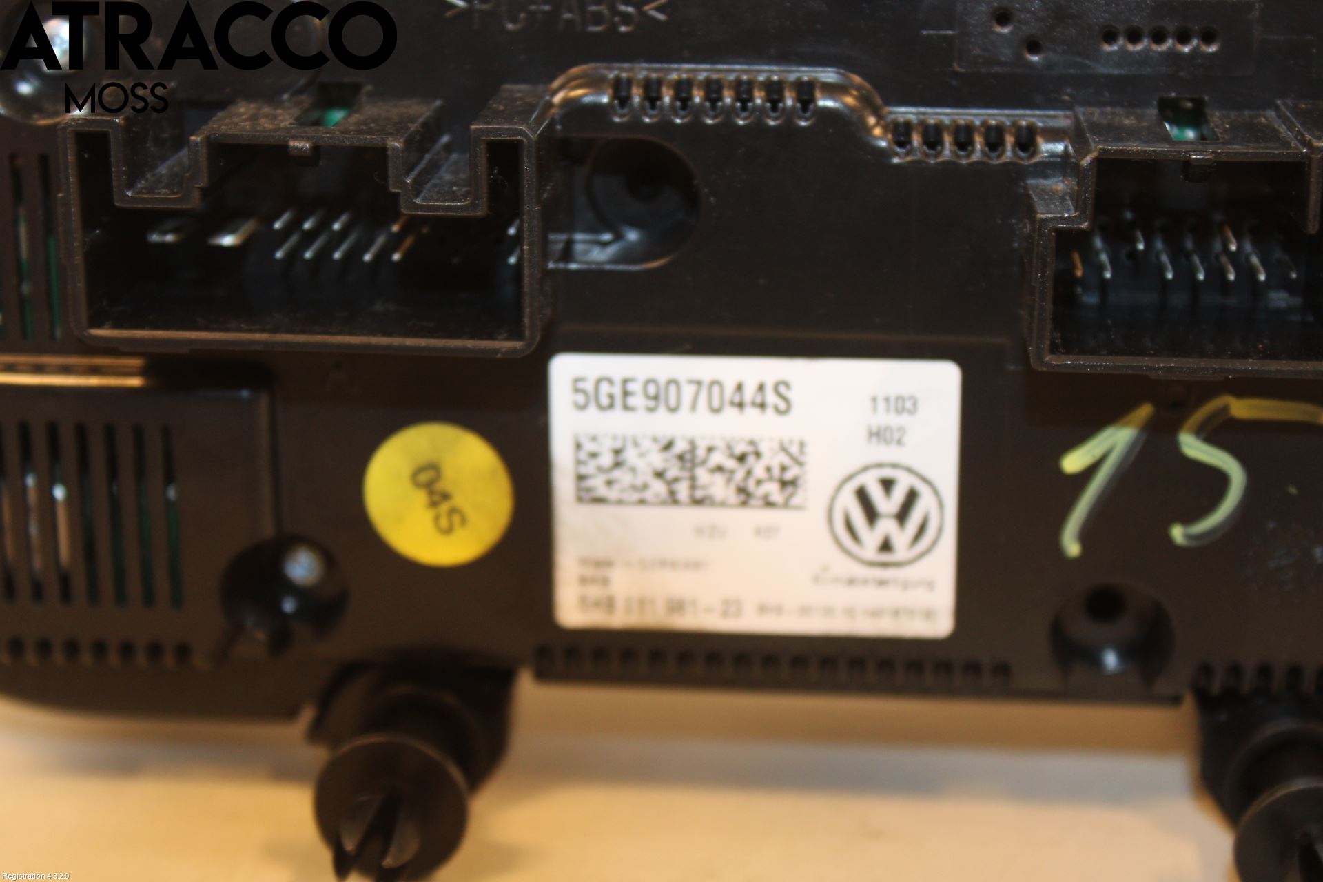 Volkswagen VW GOLF / E-GOLF VII 13-20 Varme Ac Betjening-Display