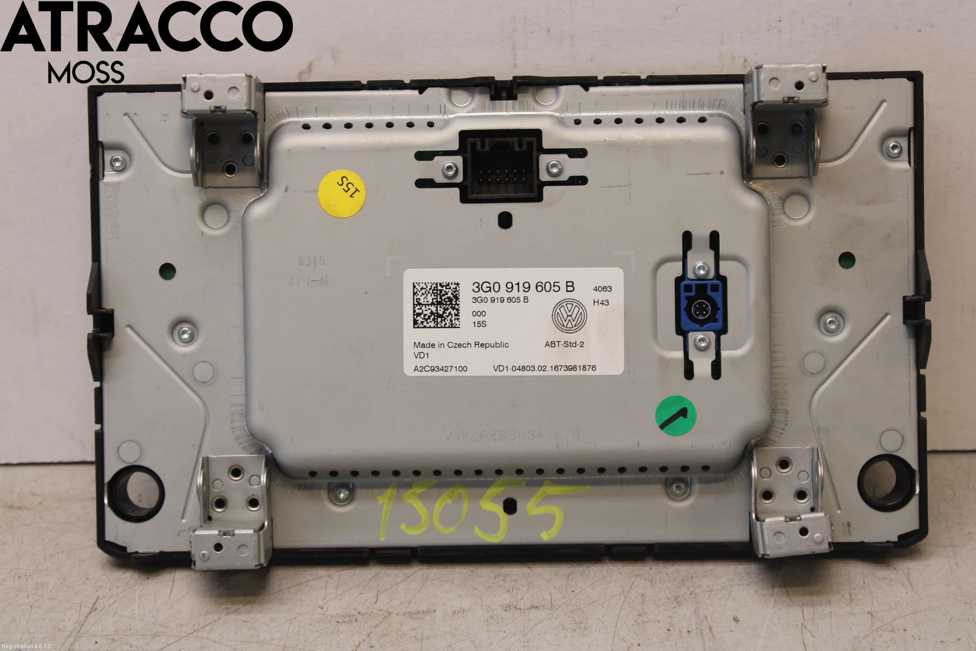 Volkswagen VW GOLF / E-GOLF VII 13-20 Multifunktionsdisplay