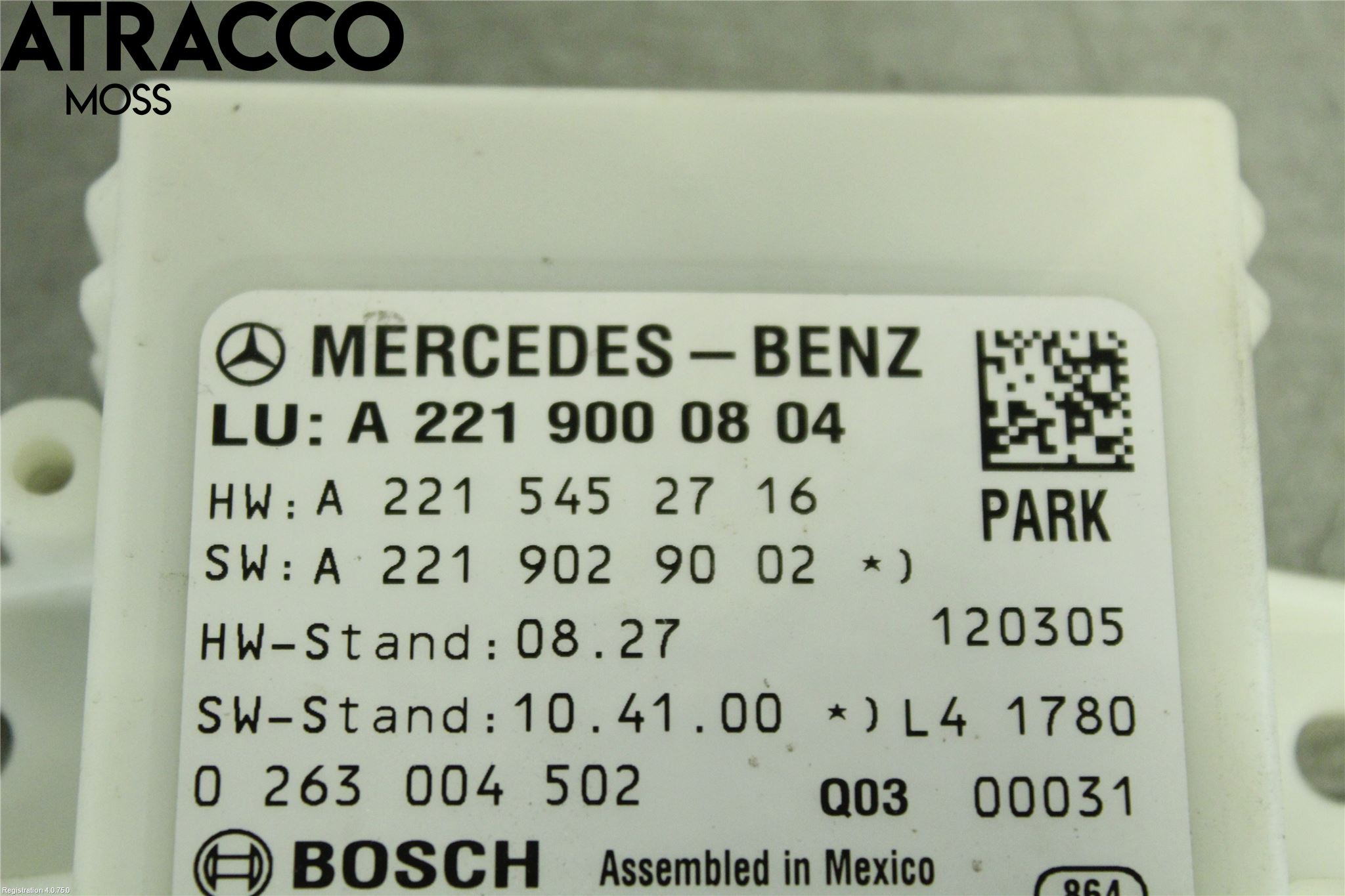 Mercedes-Benz MB S-KLASS (W221) 05-13 Styreenhet Parkering