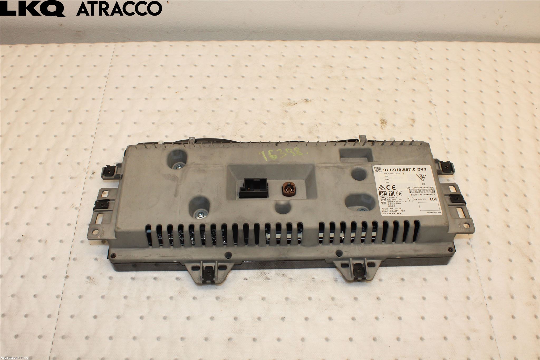 Porsche PANAMERA 09- Multifunktionsdisplay