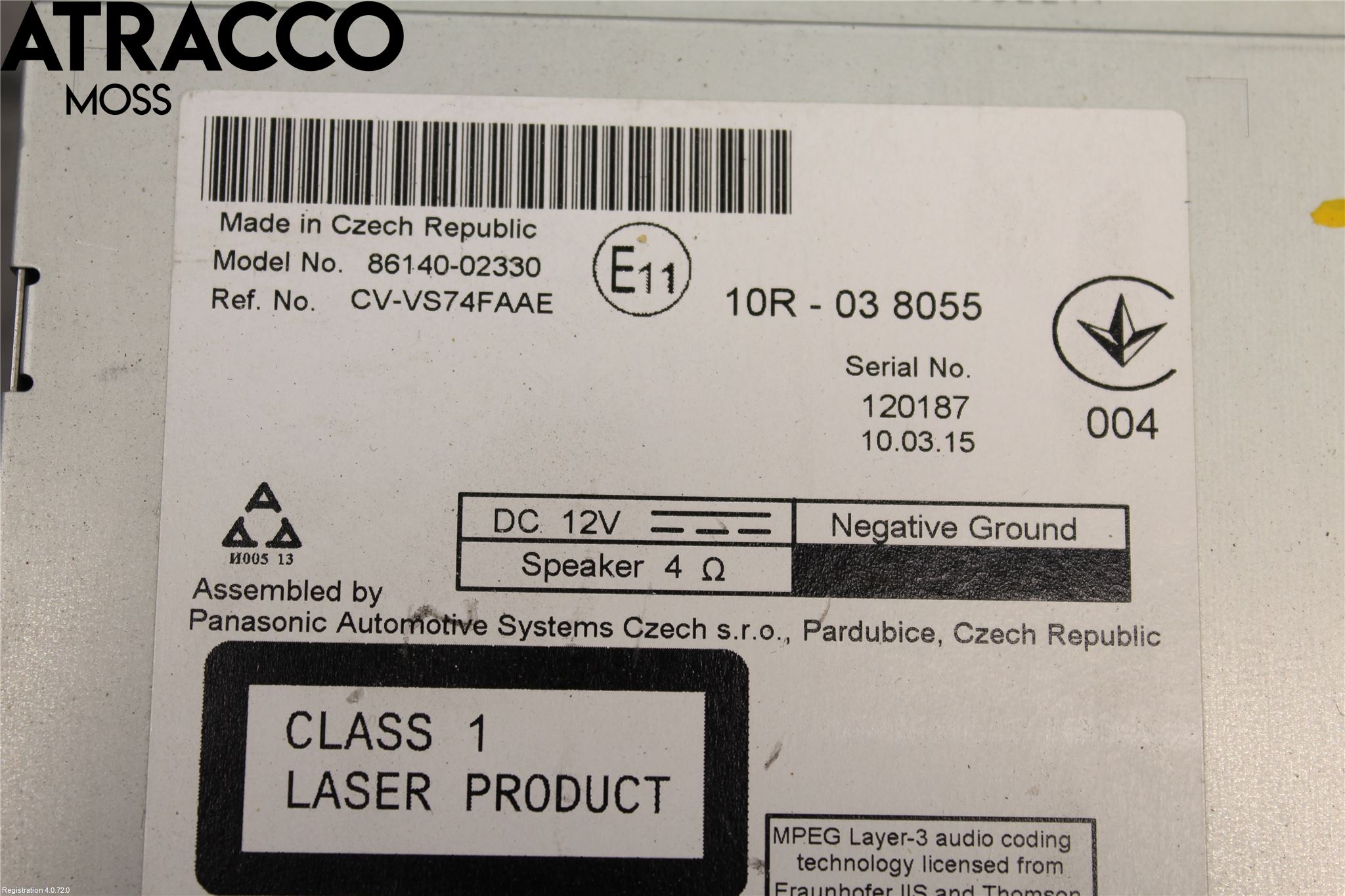 Toyota AURIS 13-19 Stereo Radio Med Cd