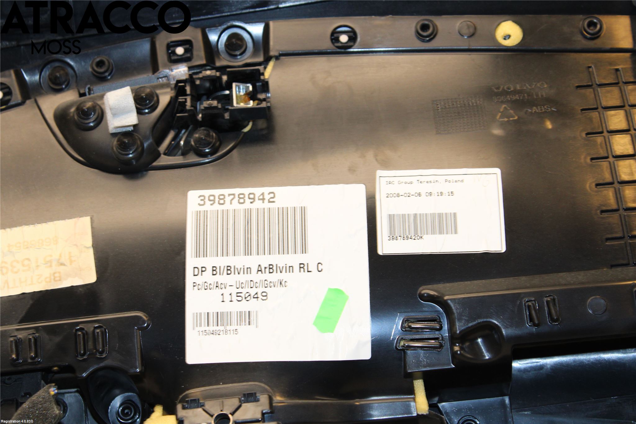 Volvo XC70 08-13 Innr Dørtrekk Venstre