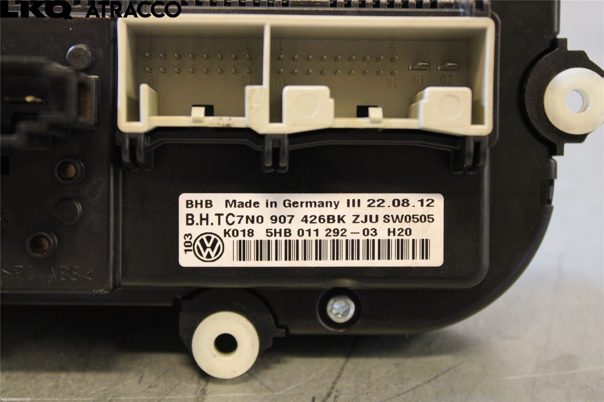 Volkswagen VW CADDY 11-15 Varme Ac Betjening-Display