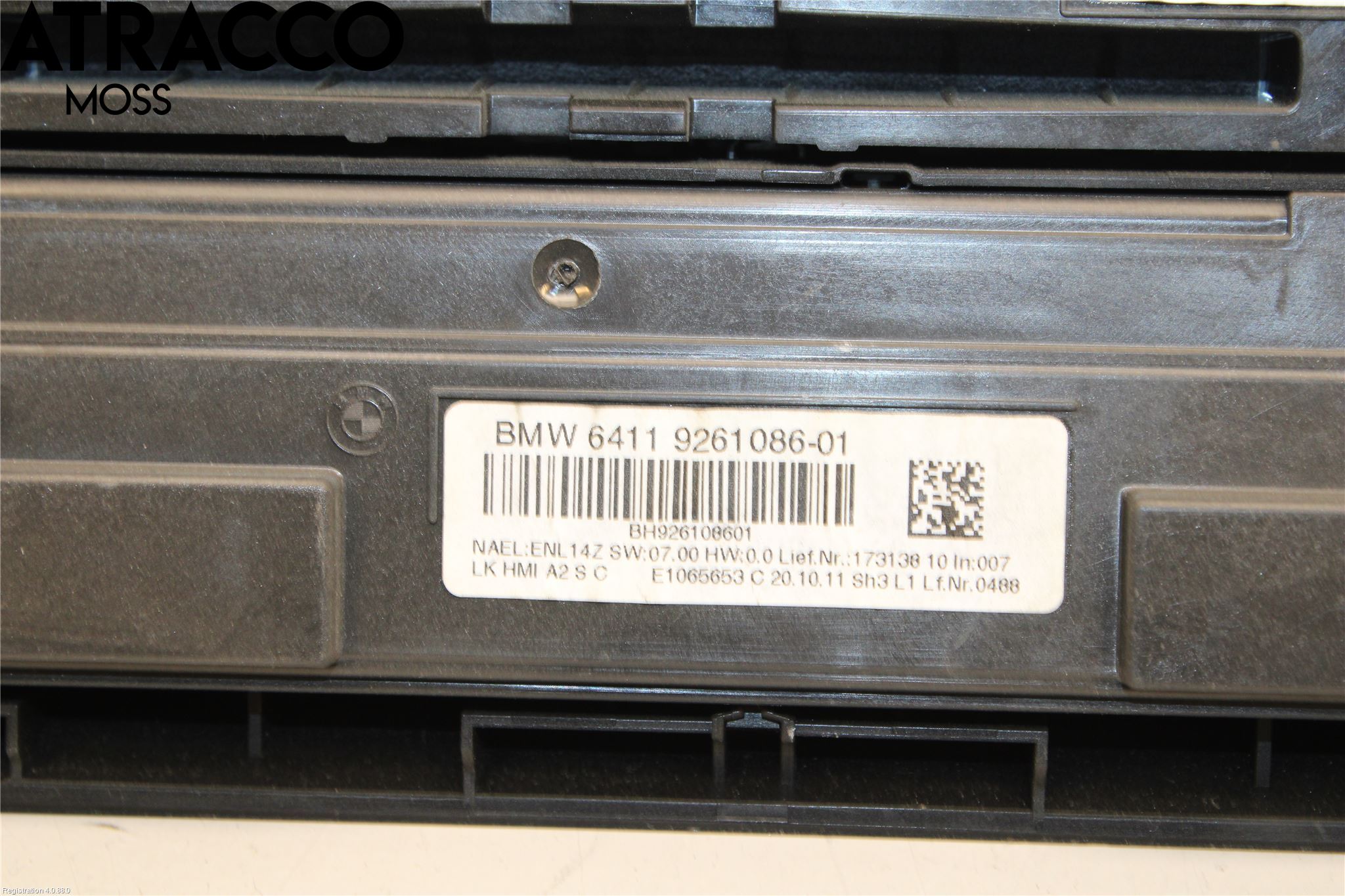 BMW 1 F20/F21 11-19 Varme Ac Betjening-Display